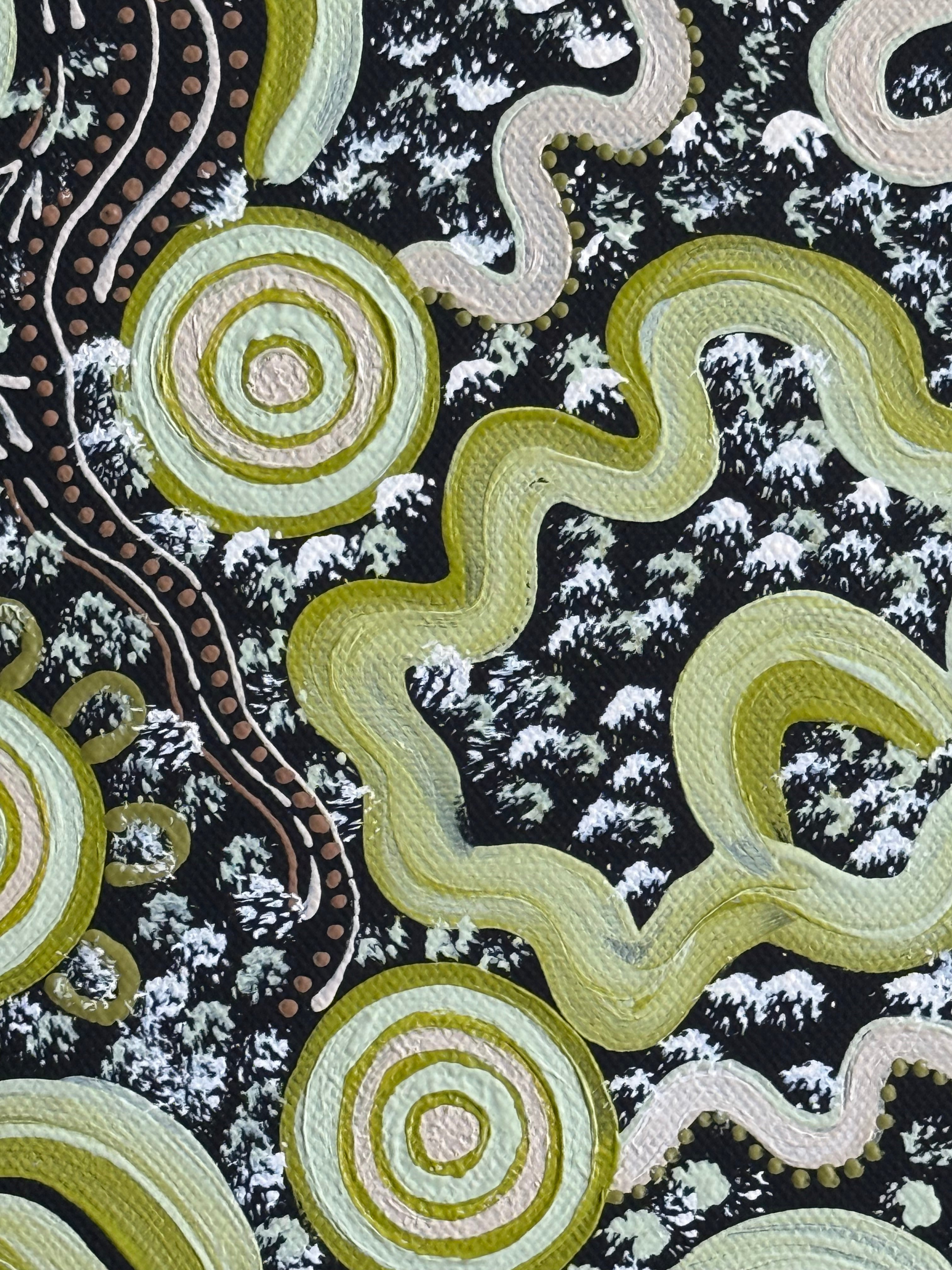 Deidre Burgoyne Rosier - Gathering on the Lands *pre-stretched* .18-1
