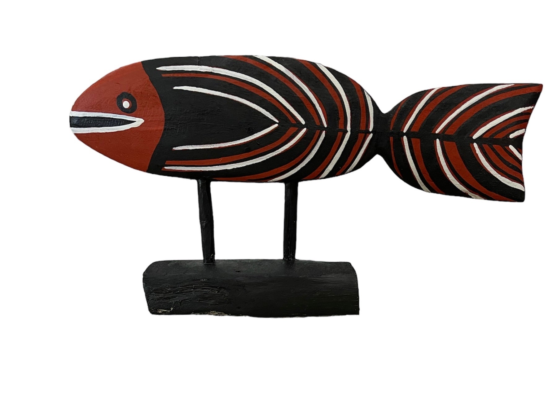 Elah Yunupingu & Barbara Wanambi - Fish (Black, Flat)