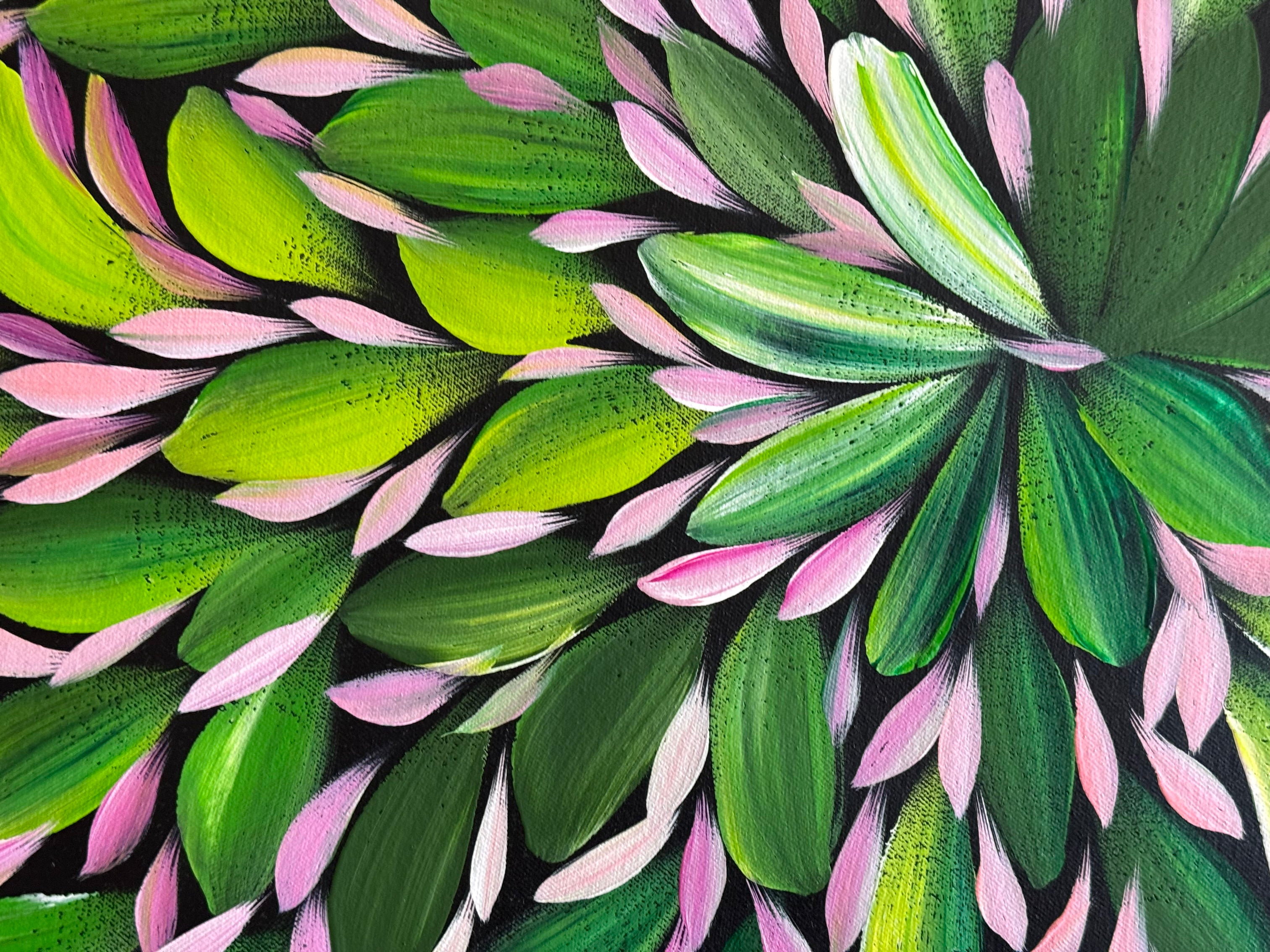 Louise Numina Napananka - Bush Medicine Leaves, Healing Leaves - 65x78cm .22-31