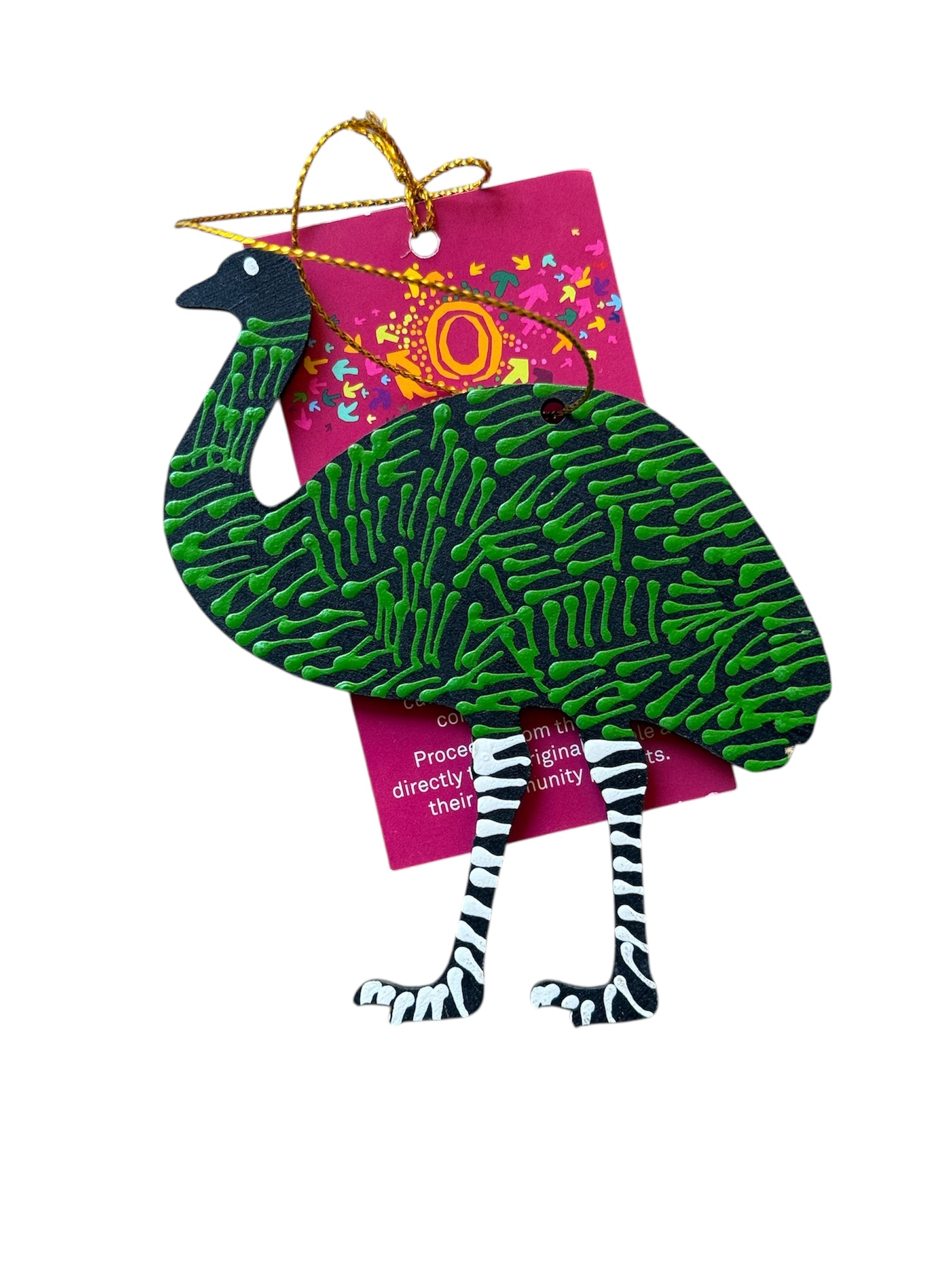 Hand Painted Decoration - Emu .1