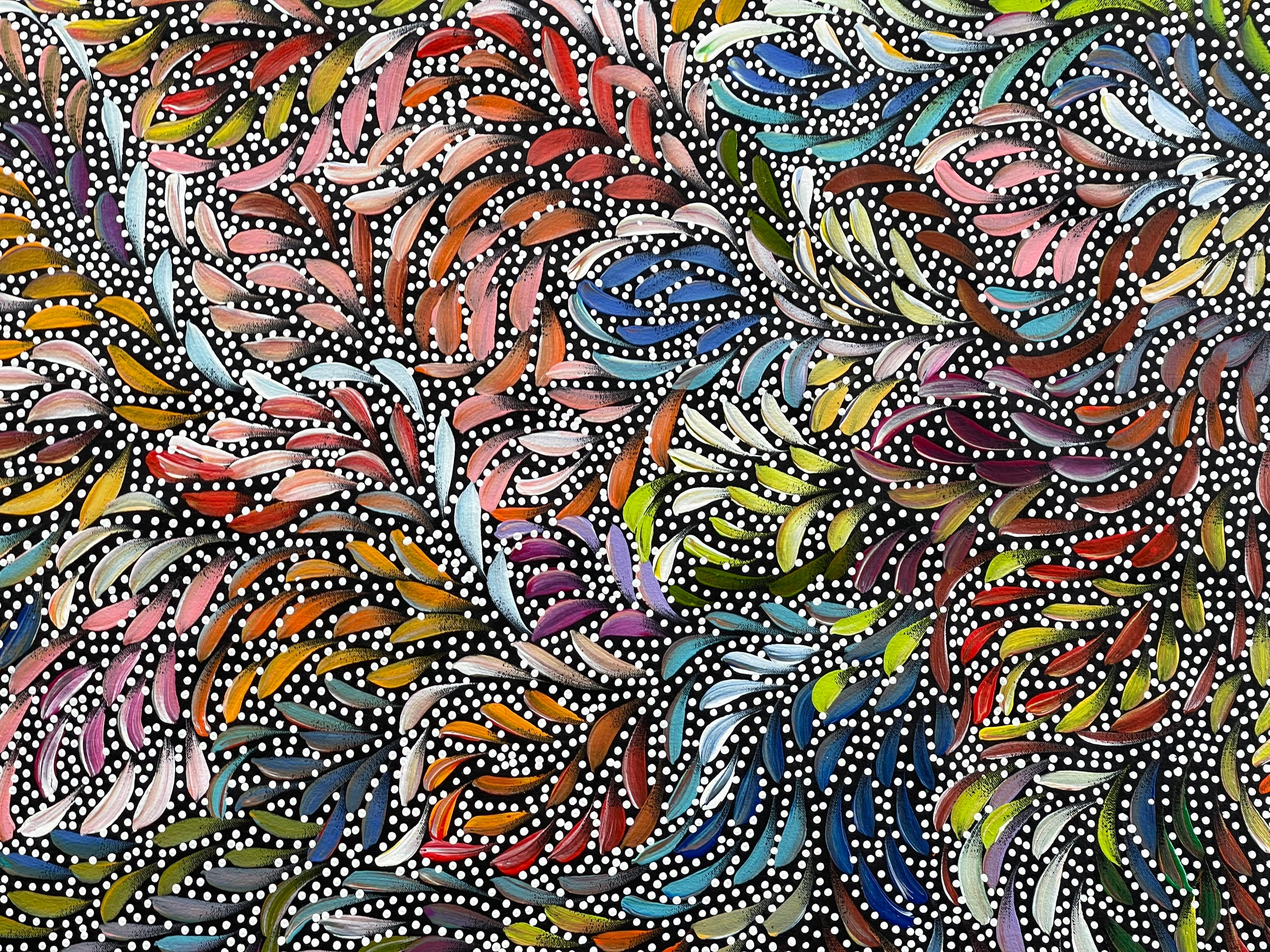 Caroline Numina - Bush Medicine Leaves and Seeds - 200x145cm .25-1