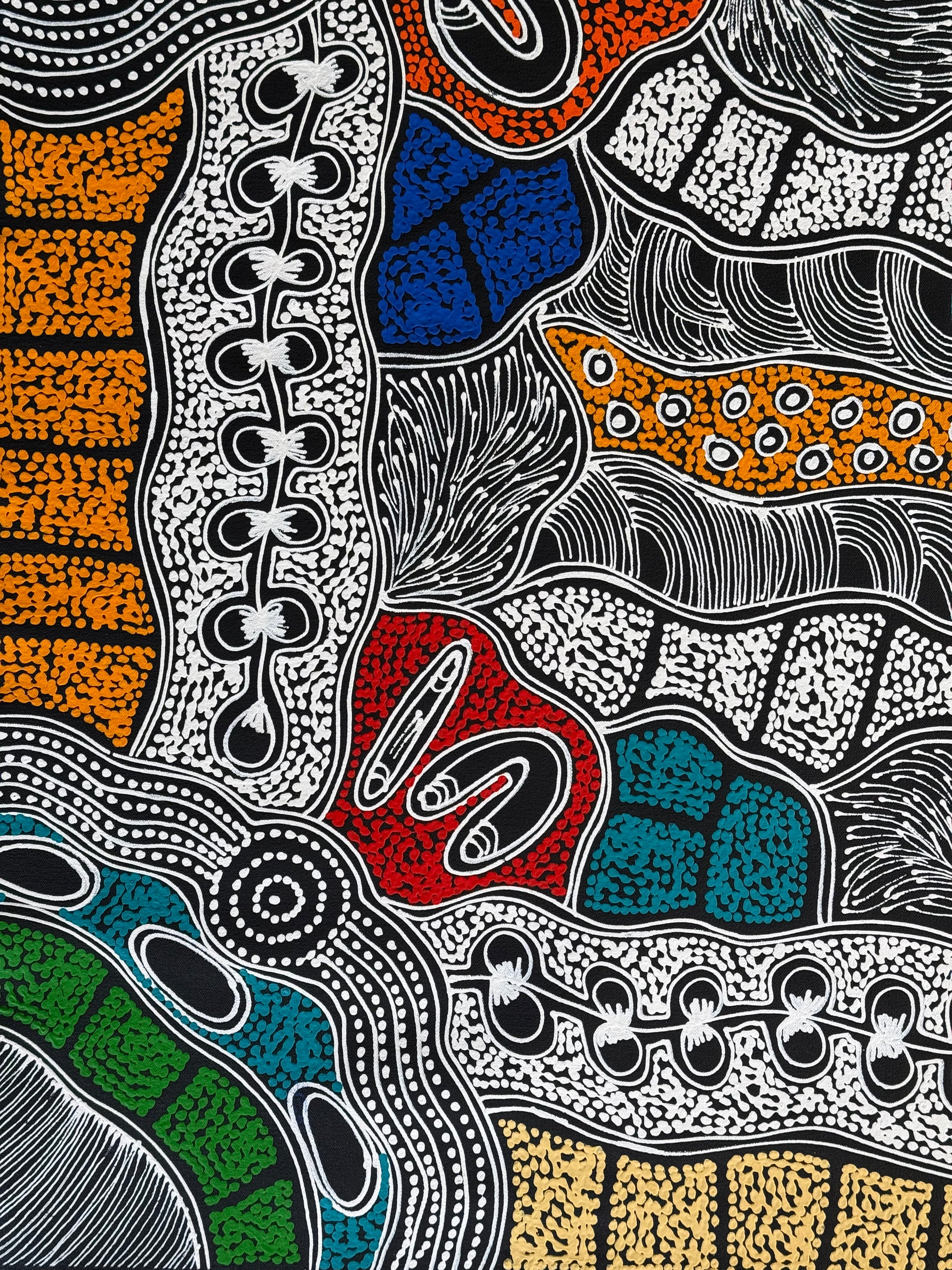Sharon Numina - My Country Dreaming - 91x88cm .02-11