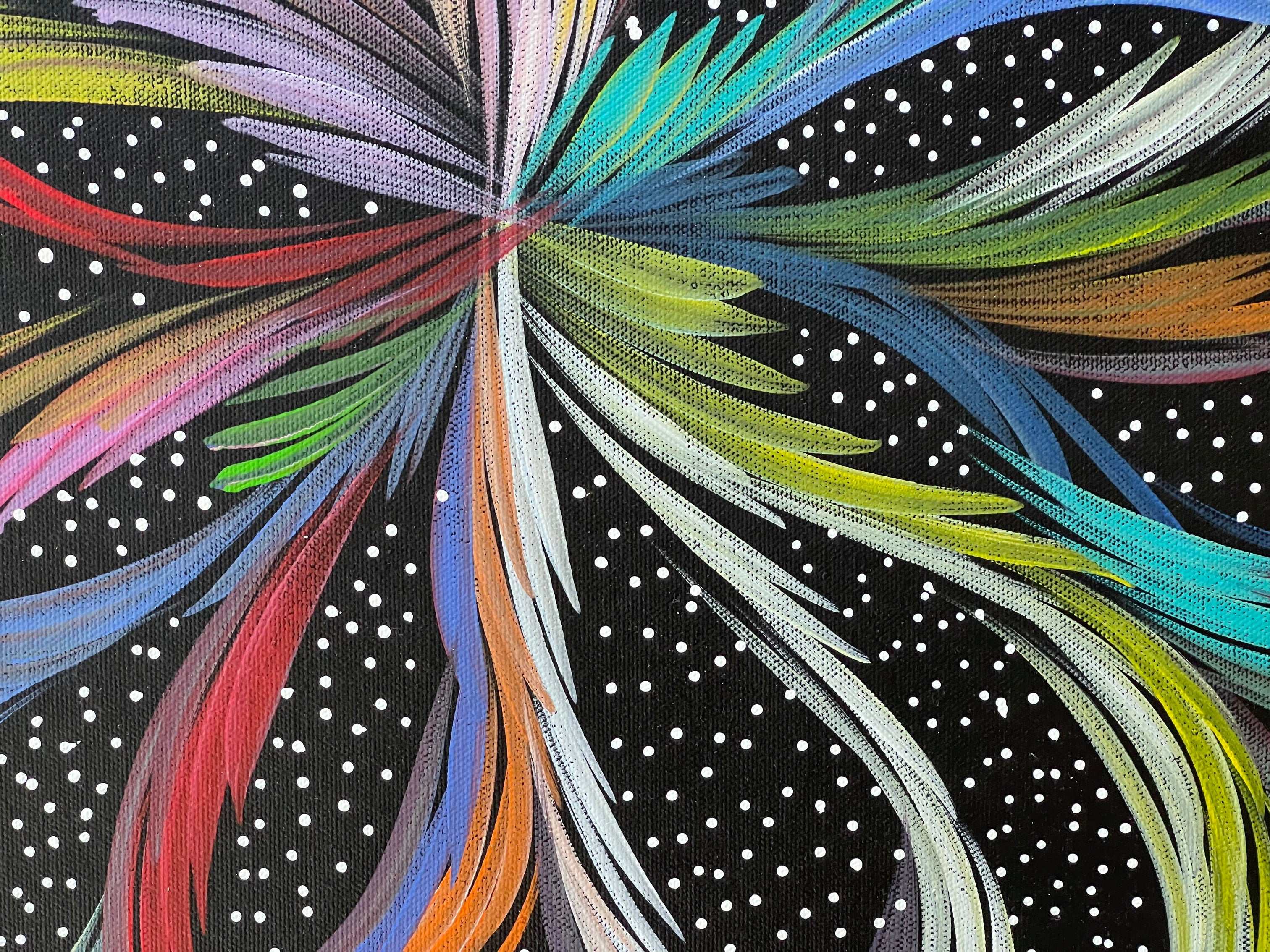 Selina Numina Kamprina - Bush Medicine Leaves with Seeds.65-28