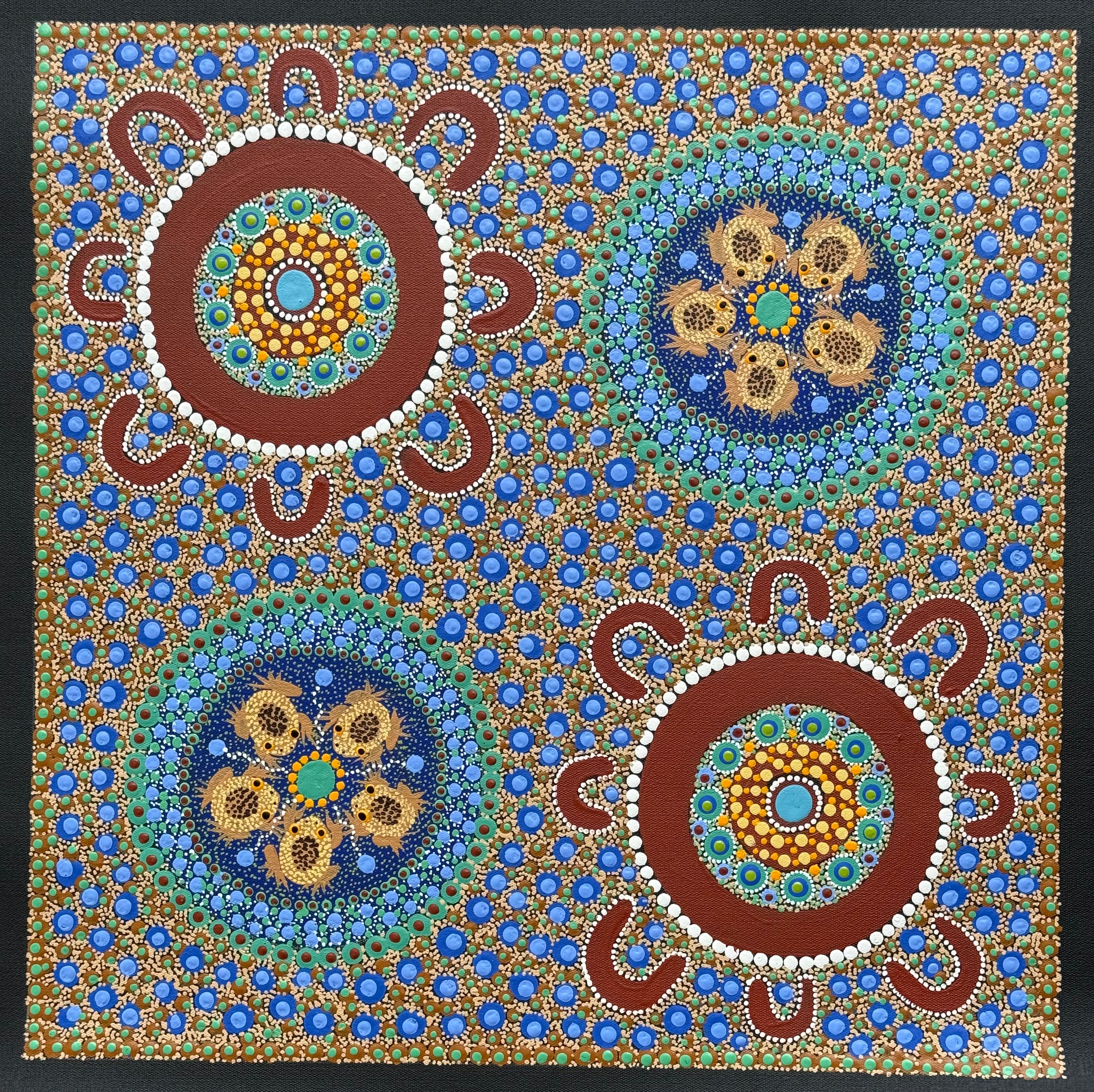 Kathleen Buzzacott - Children Catching Desert Frogs and the Rain .88-16