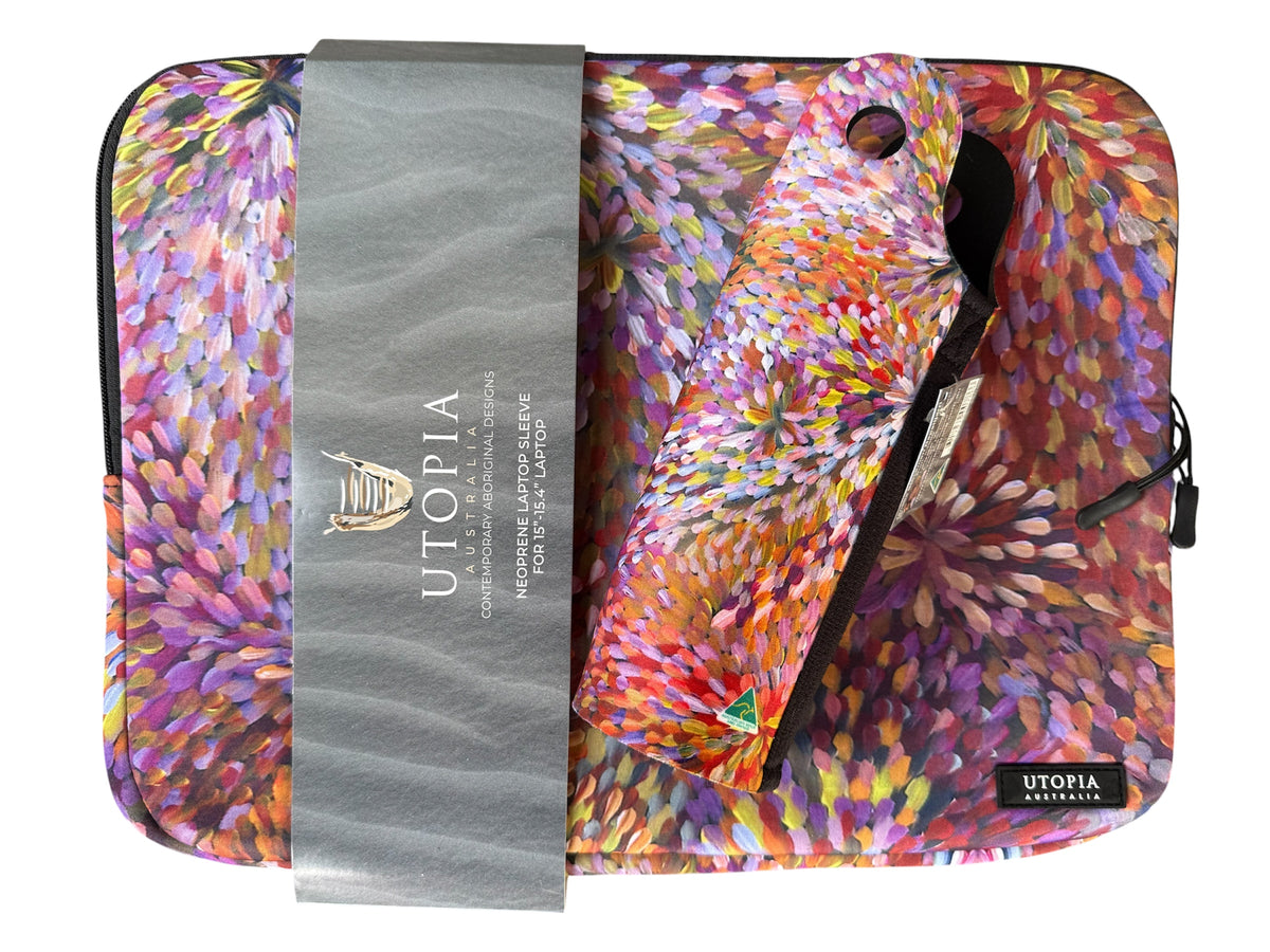 Laptop Sleeve & Water Bottle Cooler Gift Set - Janelle Stockman