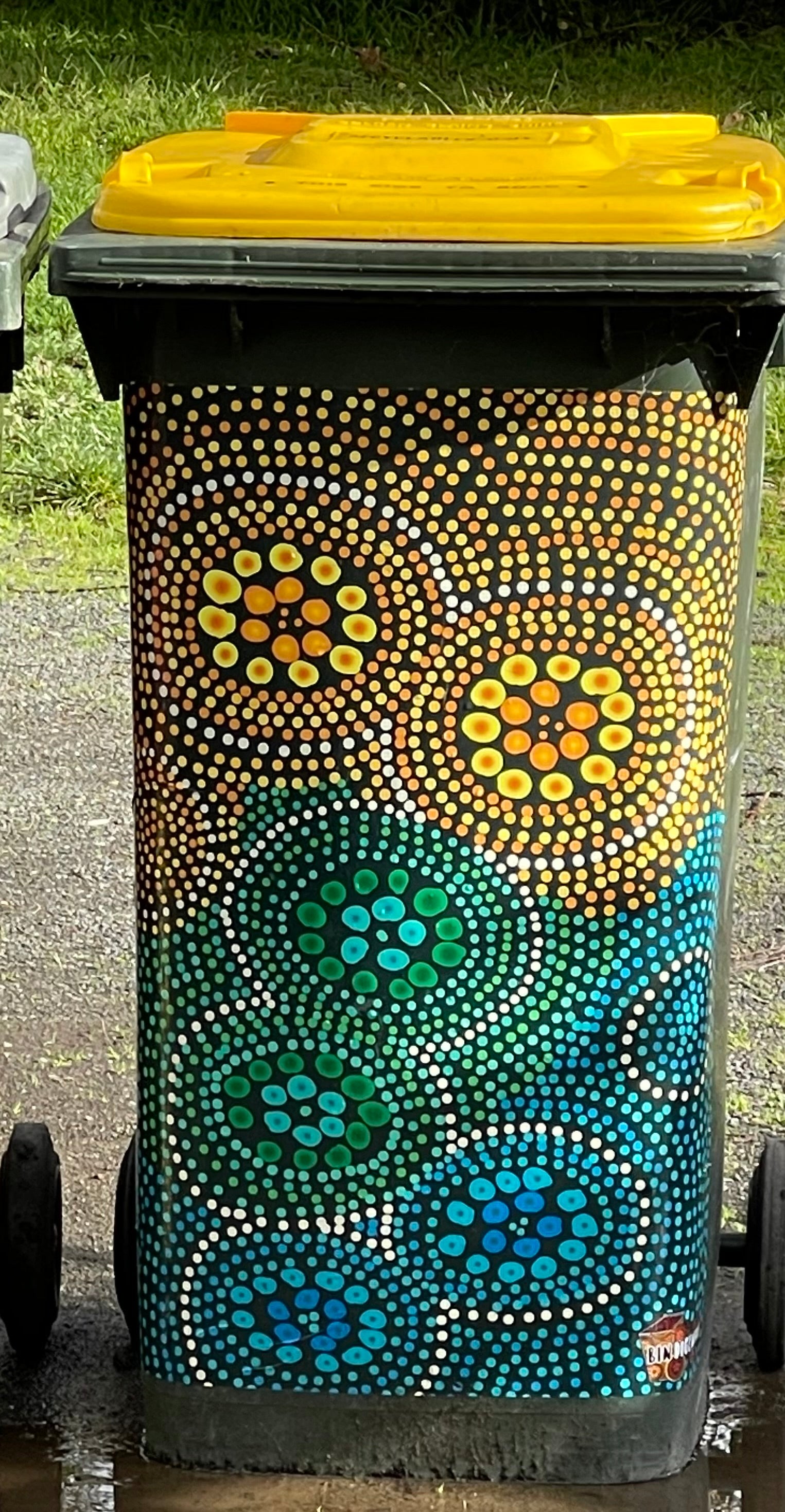 Bindigenous - Bin Sticker - Yellow