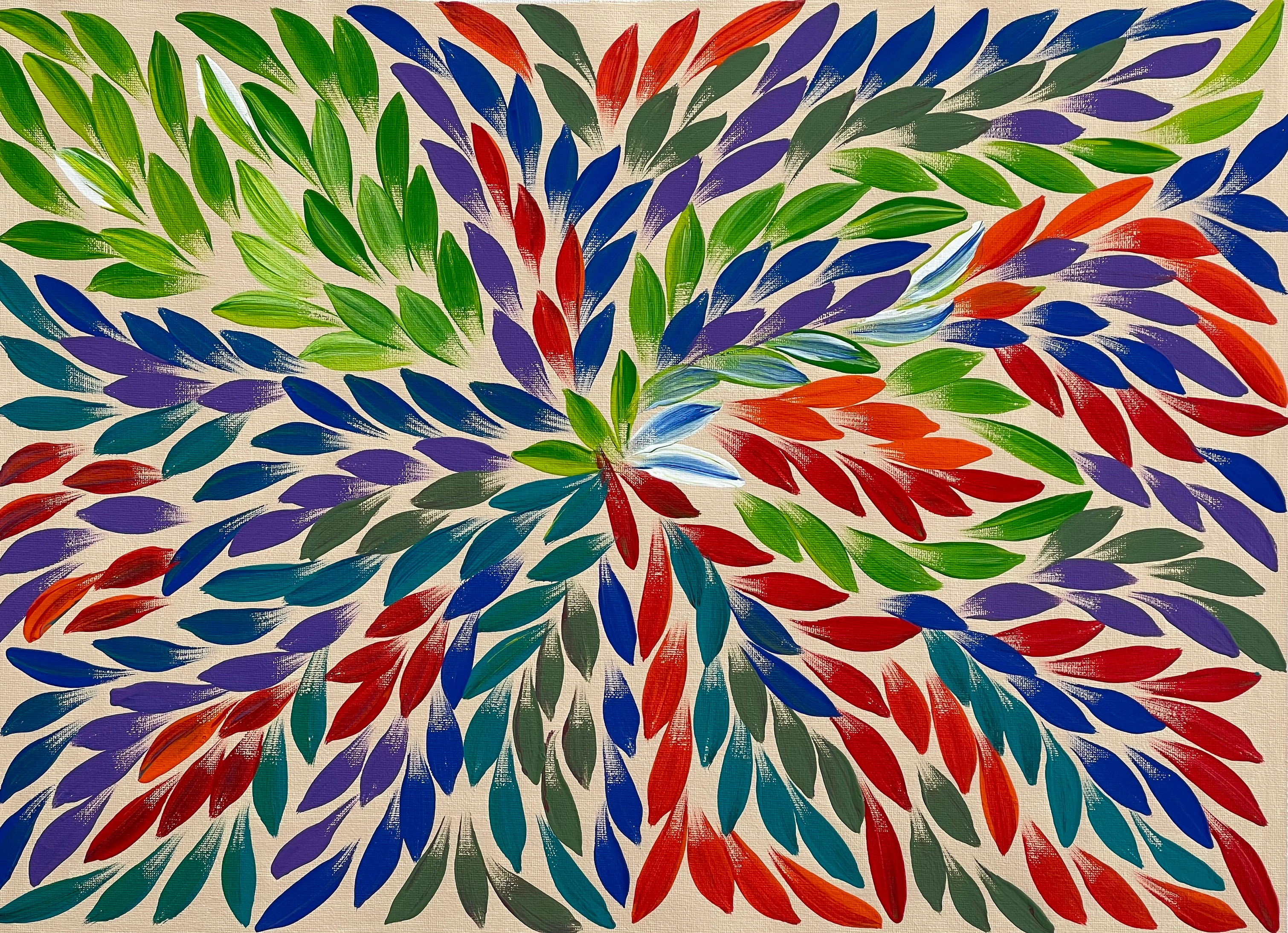 Jacinta Numina - Bush Medicine Leaves - 38x53cm .39-12