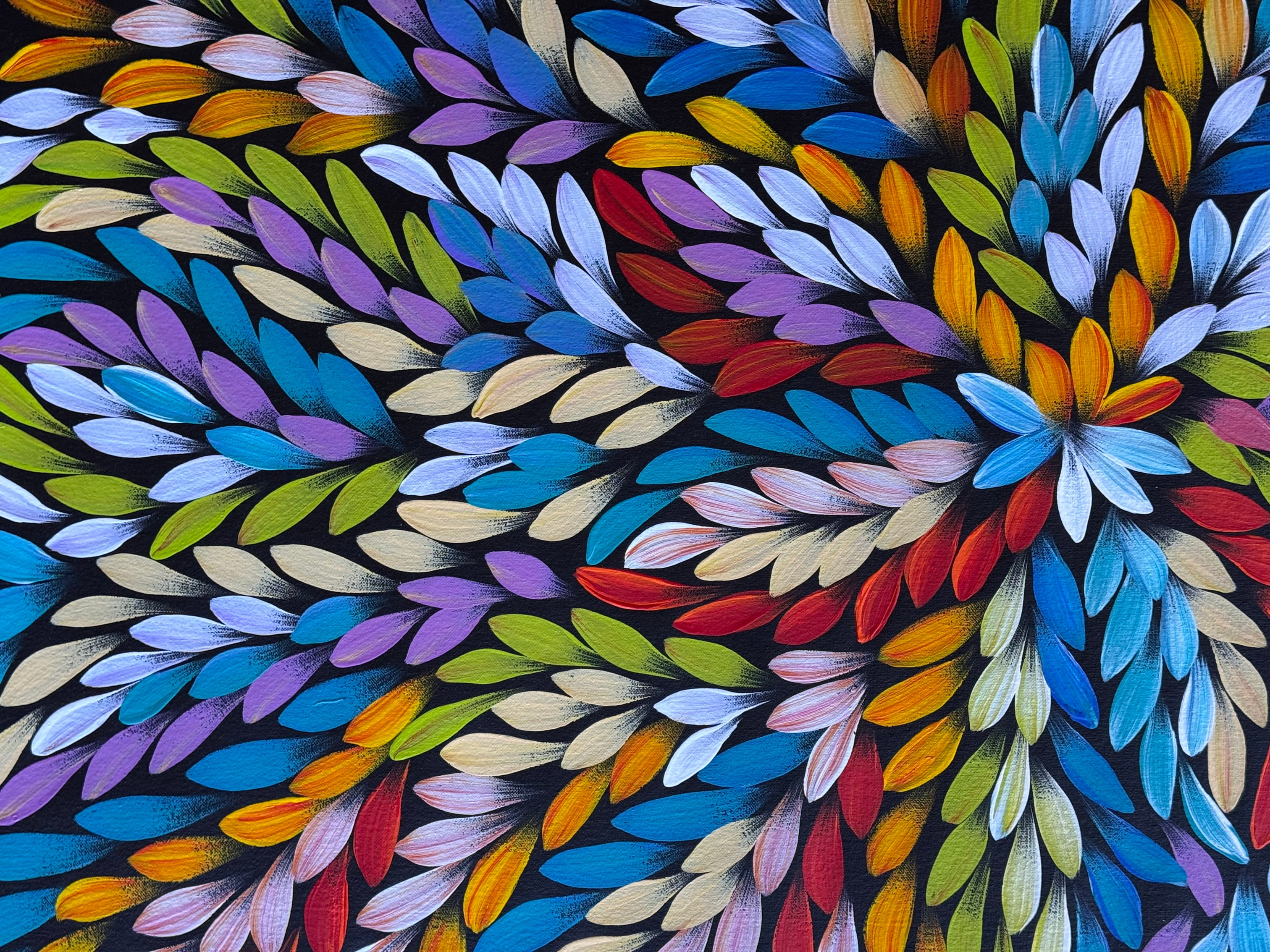 Jacinta Numina Waugh - Bush Medicine Leaves - 98x57cm .87-5