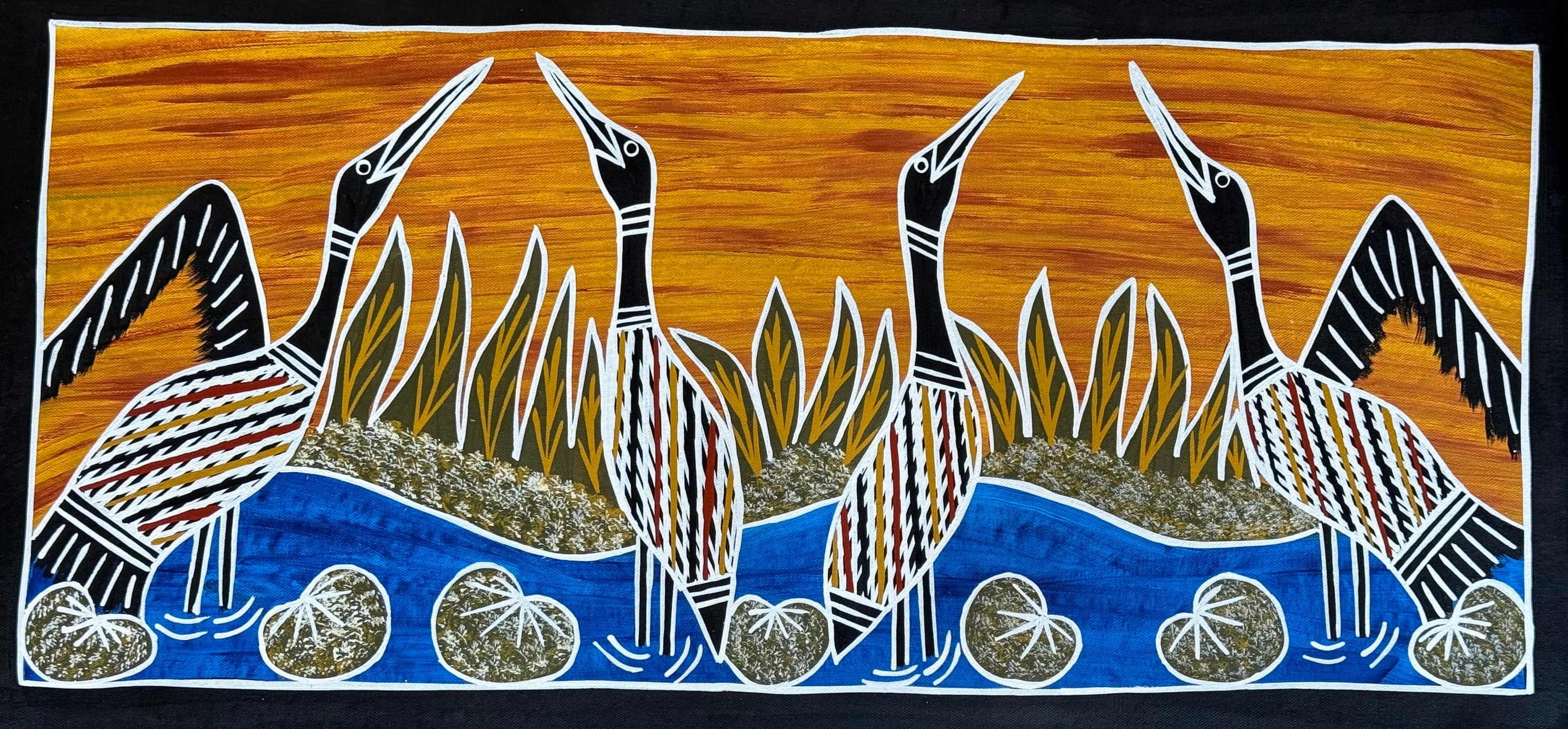 Christine Burarrwanga - Dancing Brolgas .01-18