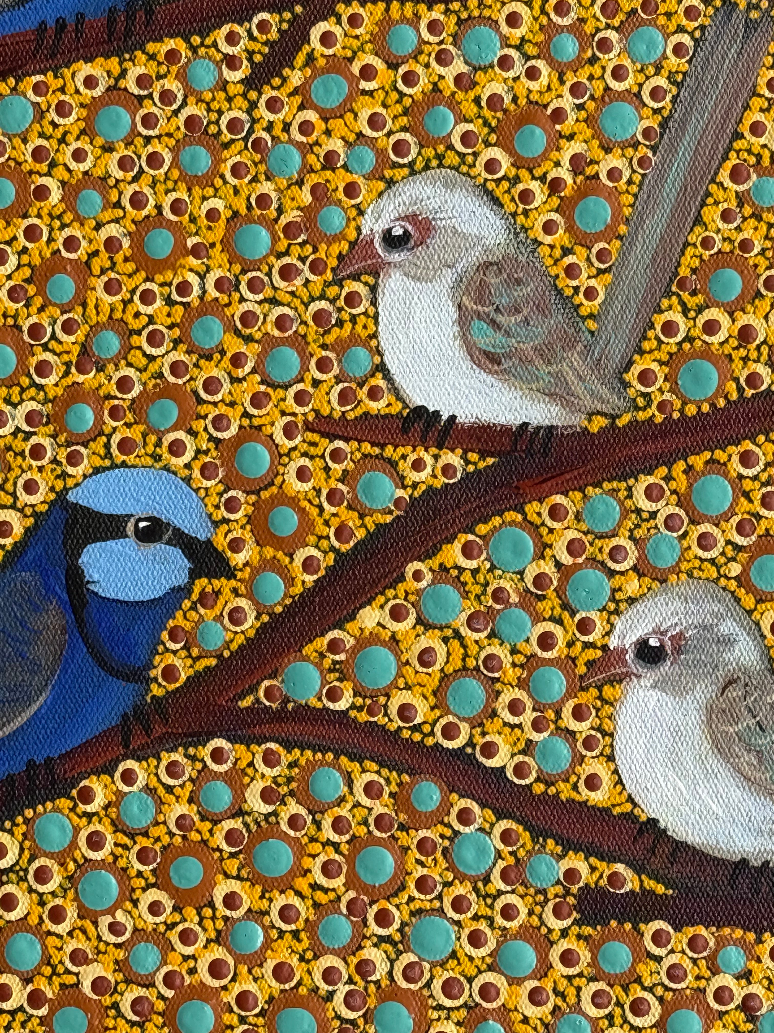 Kathleen Buzzacott - Blue Fairy Wrens .88-9