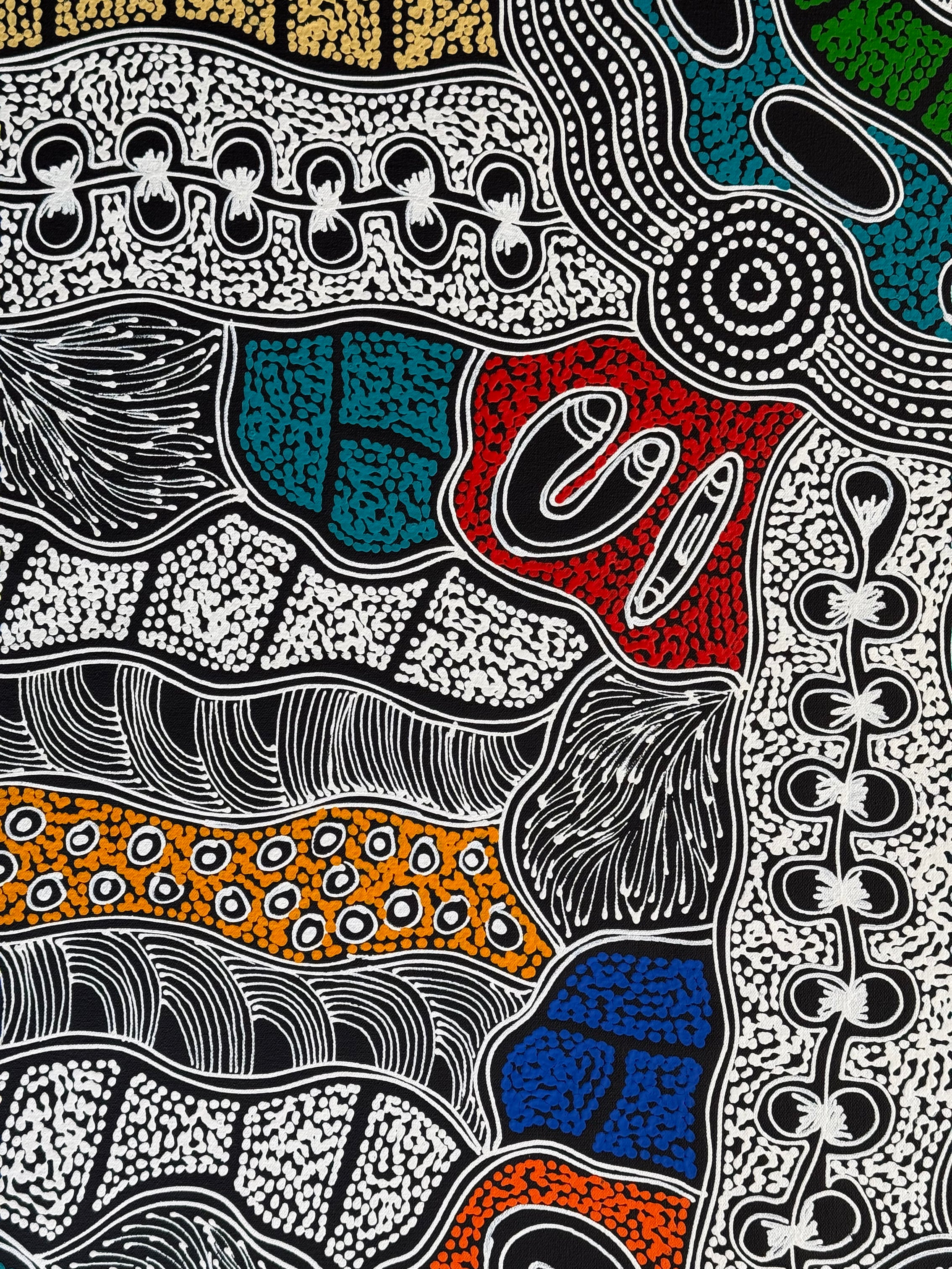 Sharon Numina - My Country Dreaming - 91x88cm .02-11
