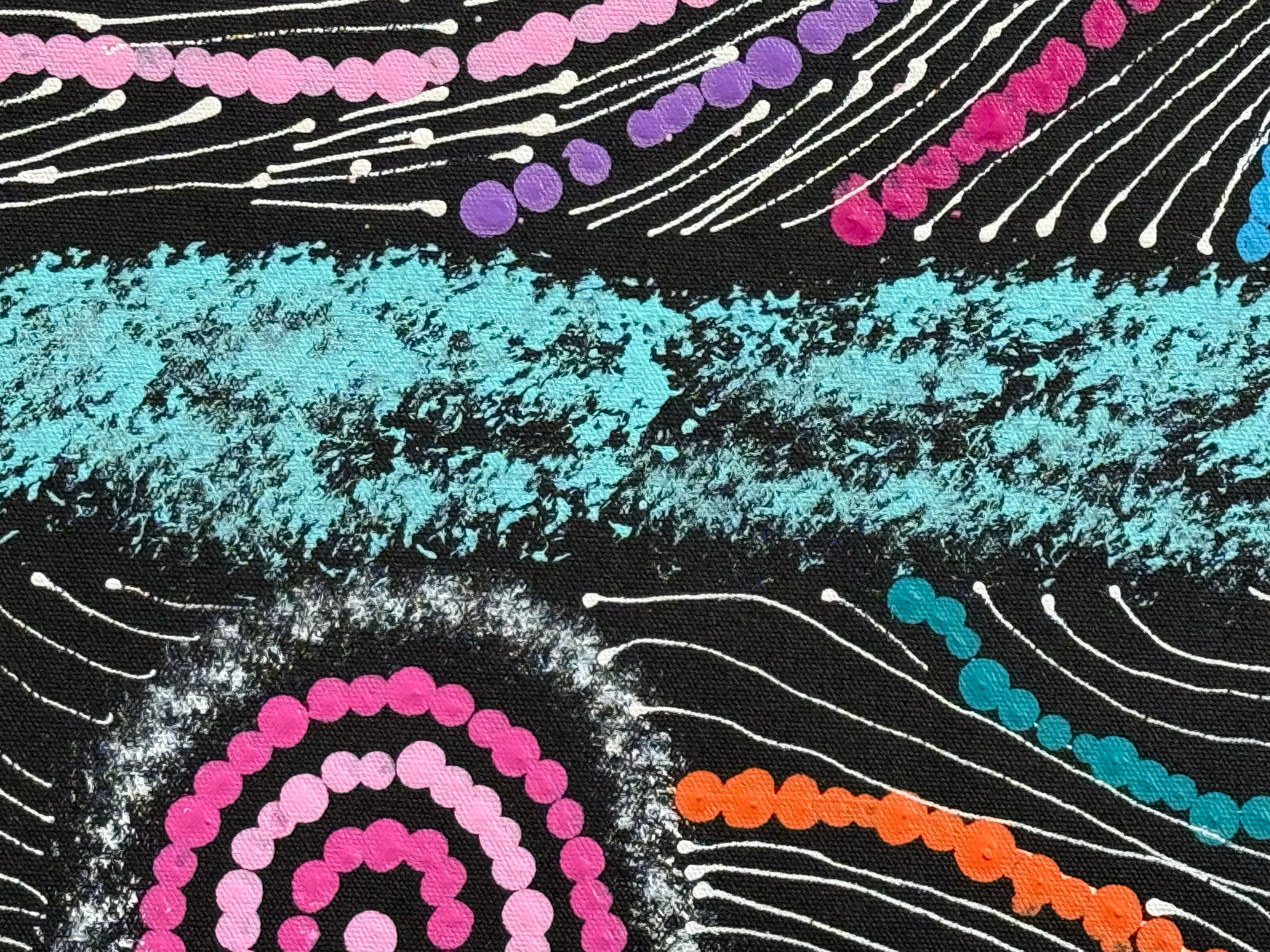 Maria Nampijinpa Brown - Seven Sisters Dreaming .63-3