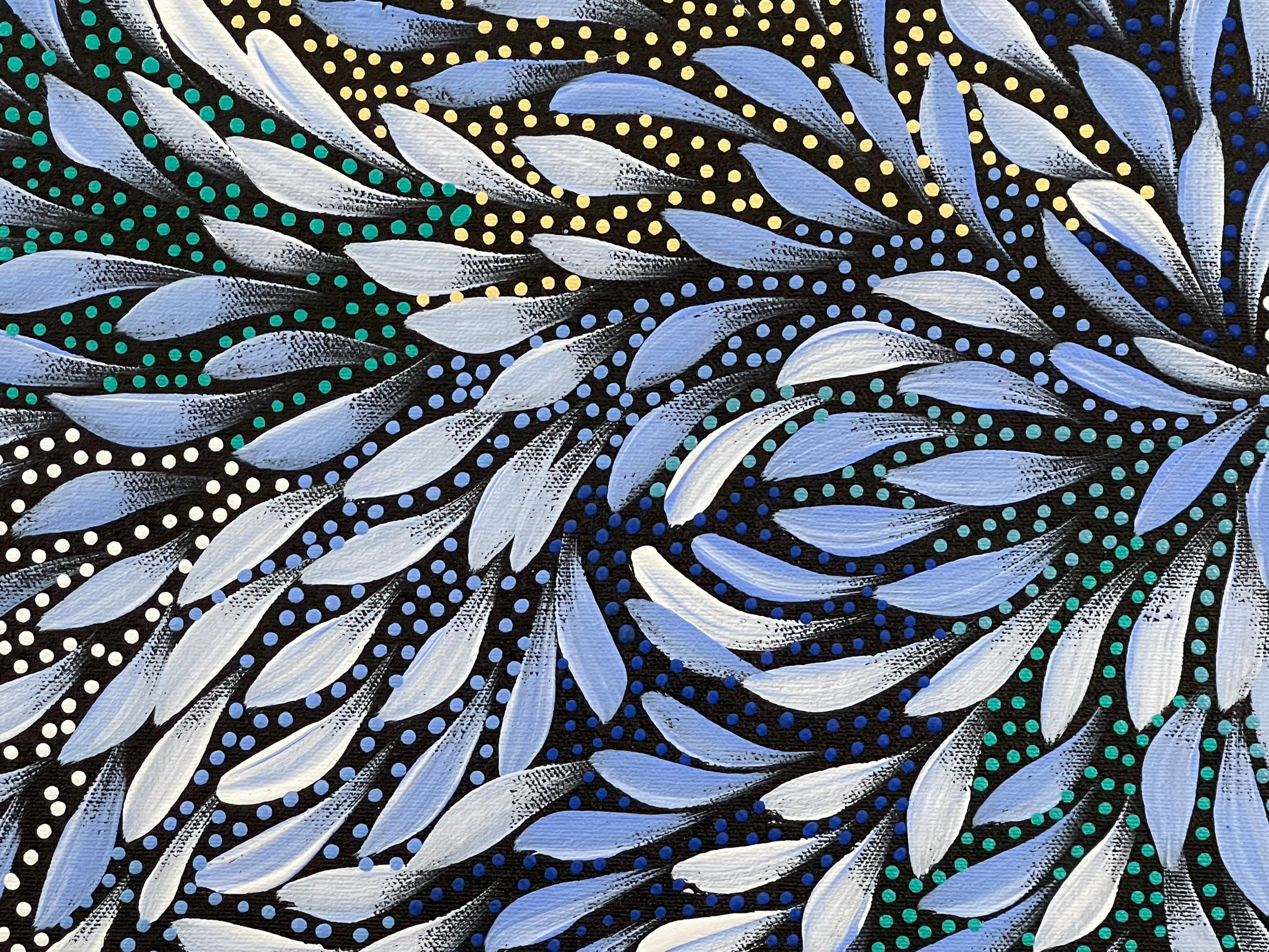 Caroline Numina - Bush Medicine Leaves with Seeds - 61x38cm .25-33