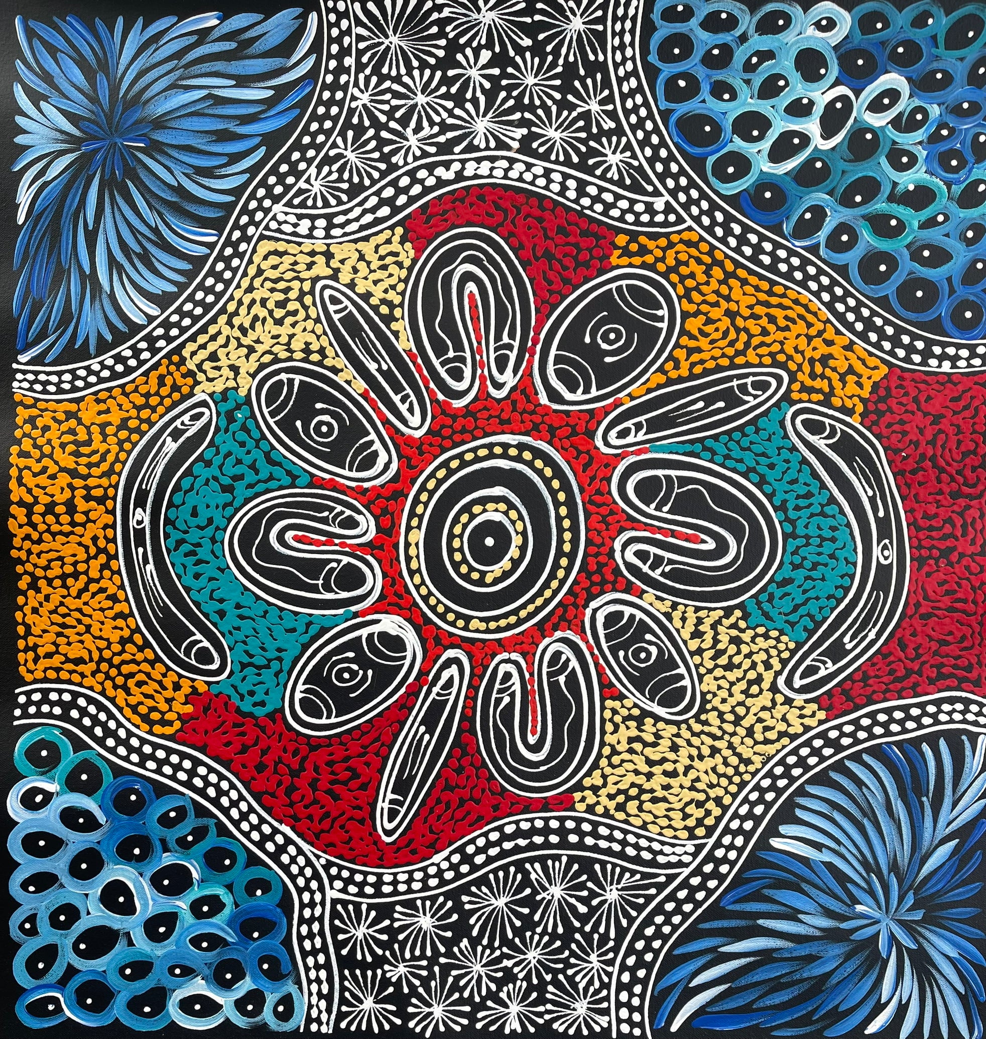 Sharon Numina - My Country Dreaming - 54x57cm .28-1