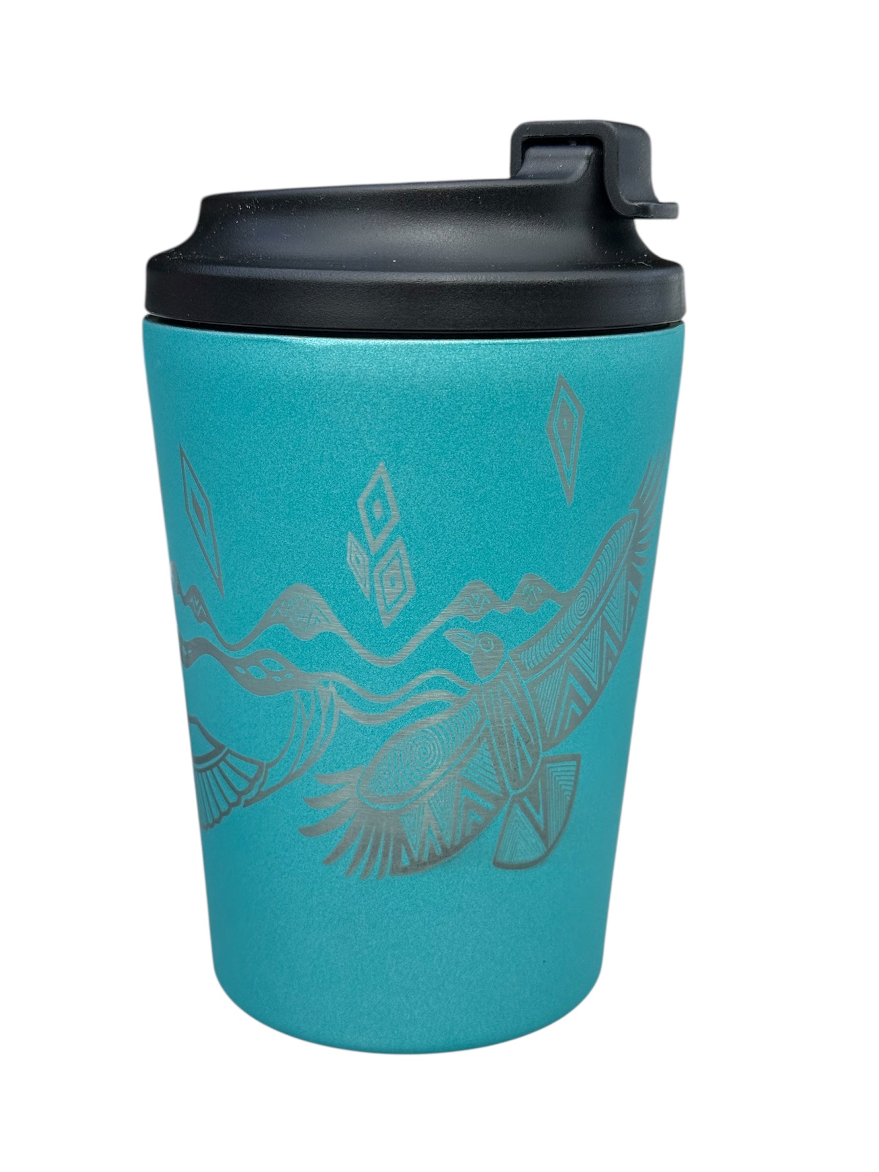 Insulated Travel Mug - Bunjil and Waa - Mick Harding