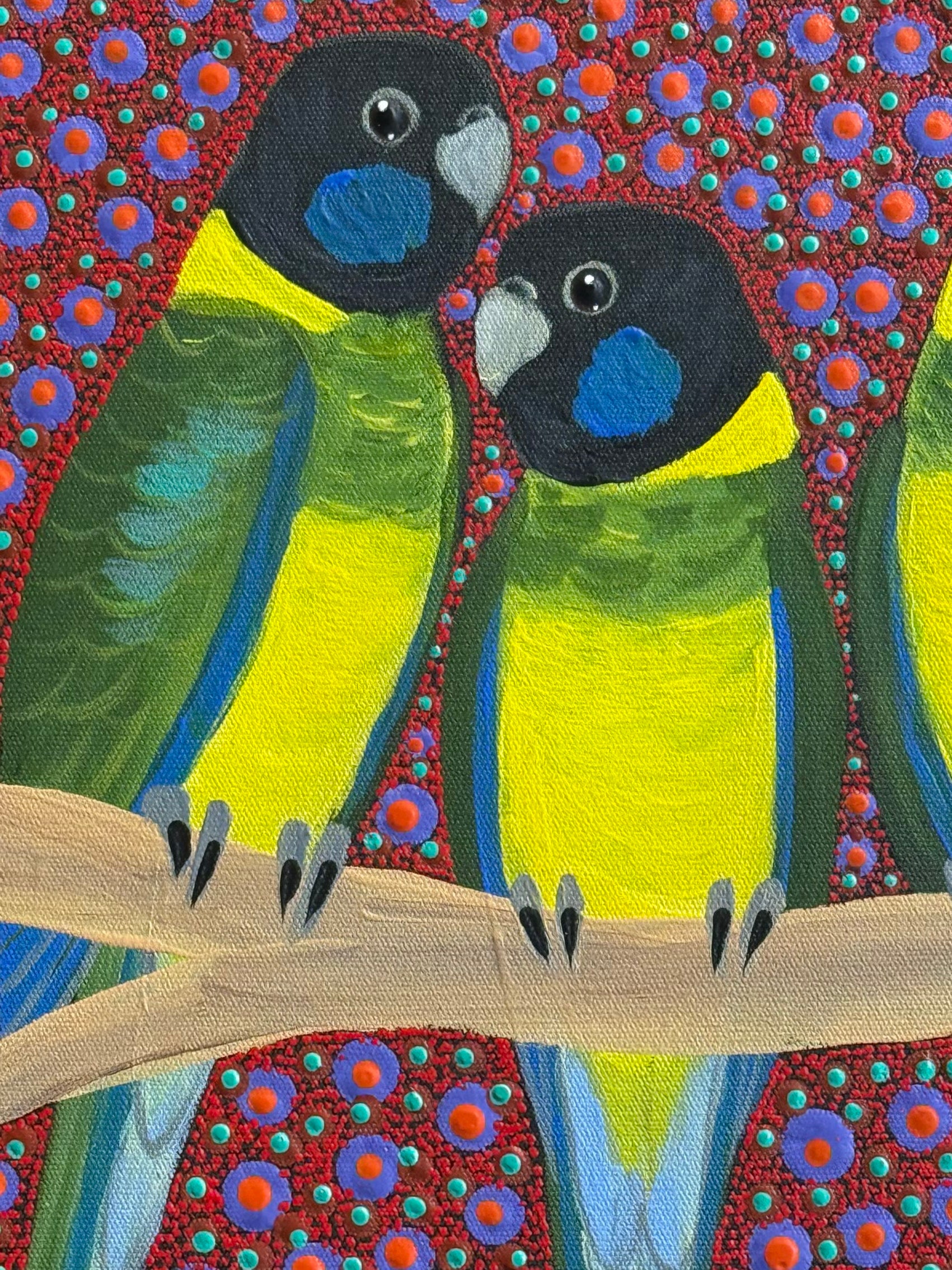 Kathleen Buzzacott - Ring Necked Parrots .53-10