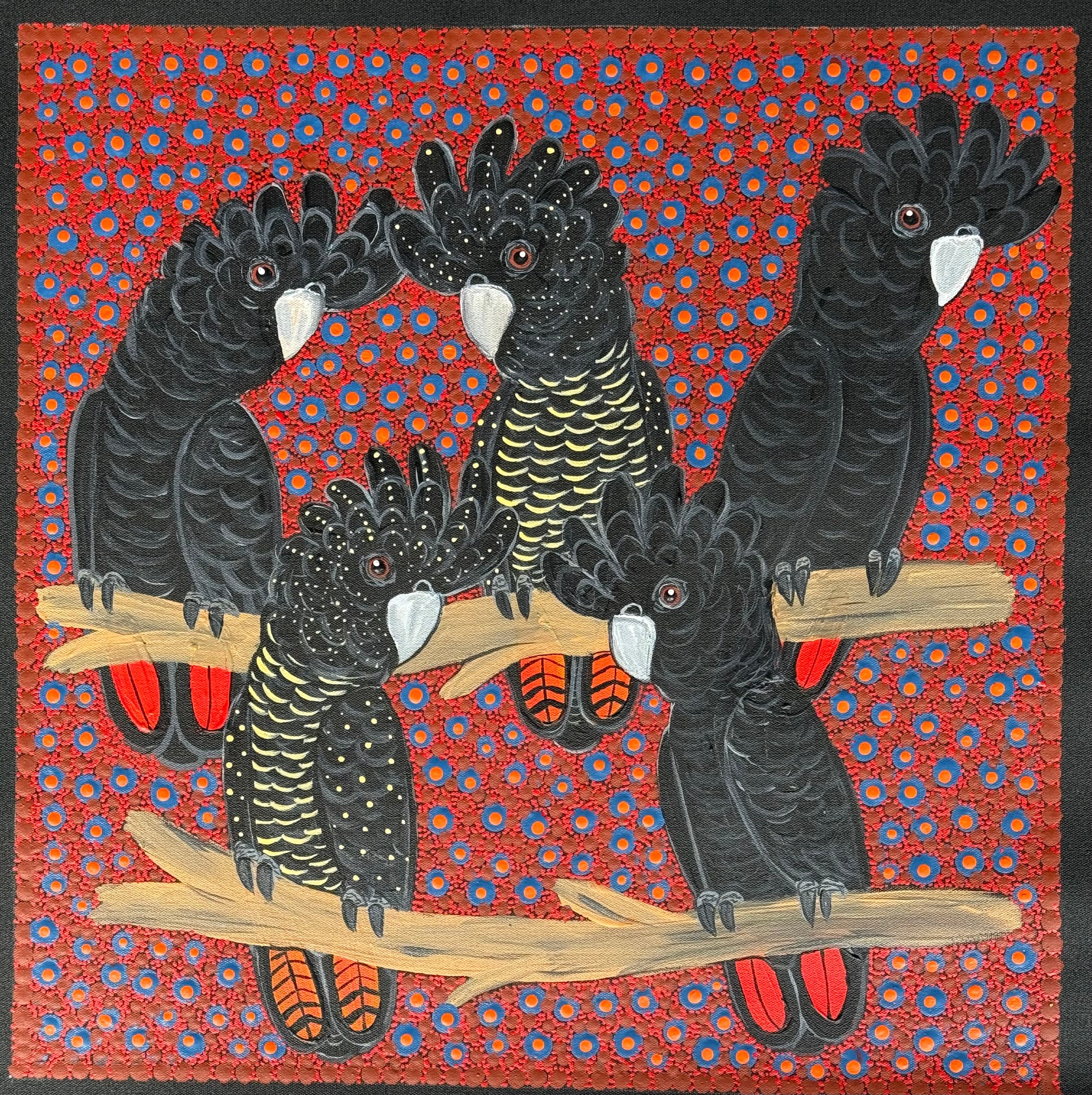 Kathleen Buzzacott - Redtail Black Cockatoos .88-18