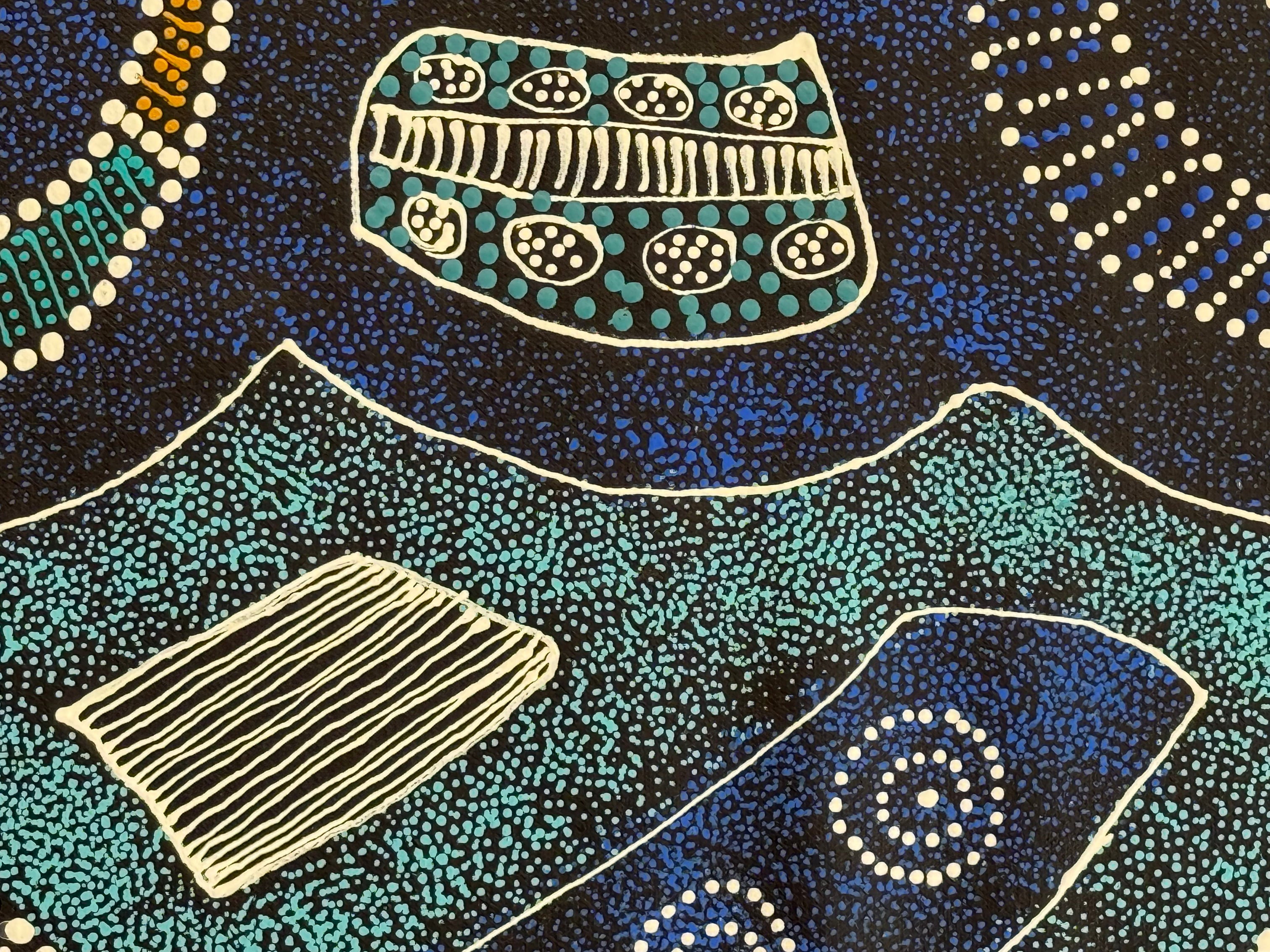 Caroline Numina - Thorny Lizard Dreaming - 155x91cm .10-33