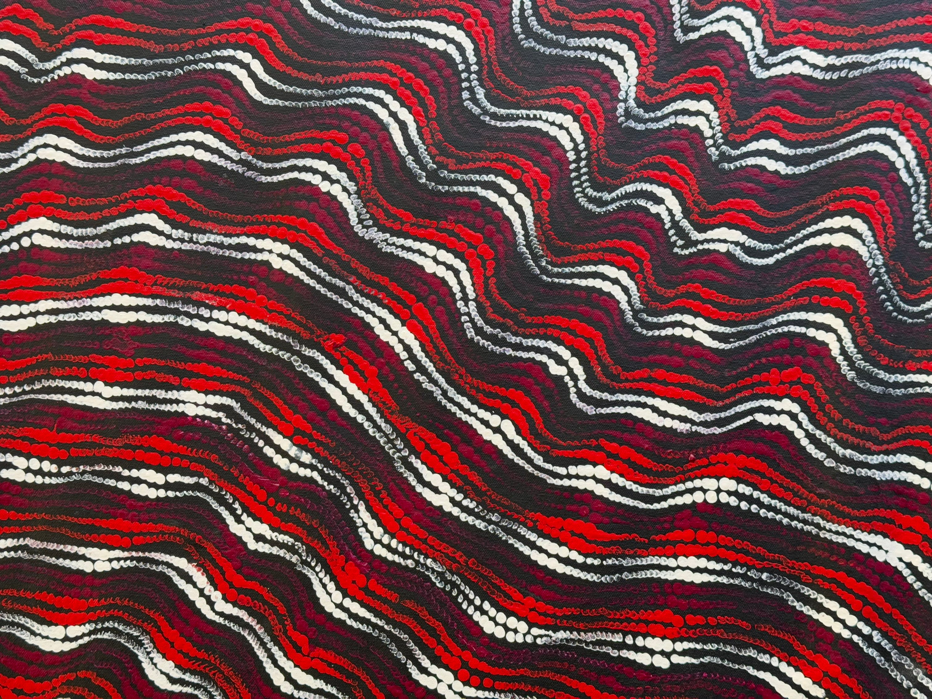 Maria Nampijinpa Brown - Pamapardu Jukurrpa (Flying Ant Dreaming) .27-1