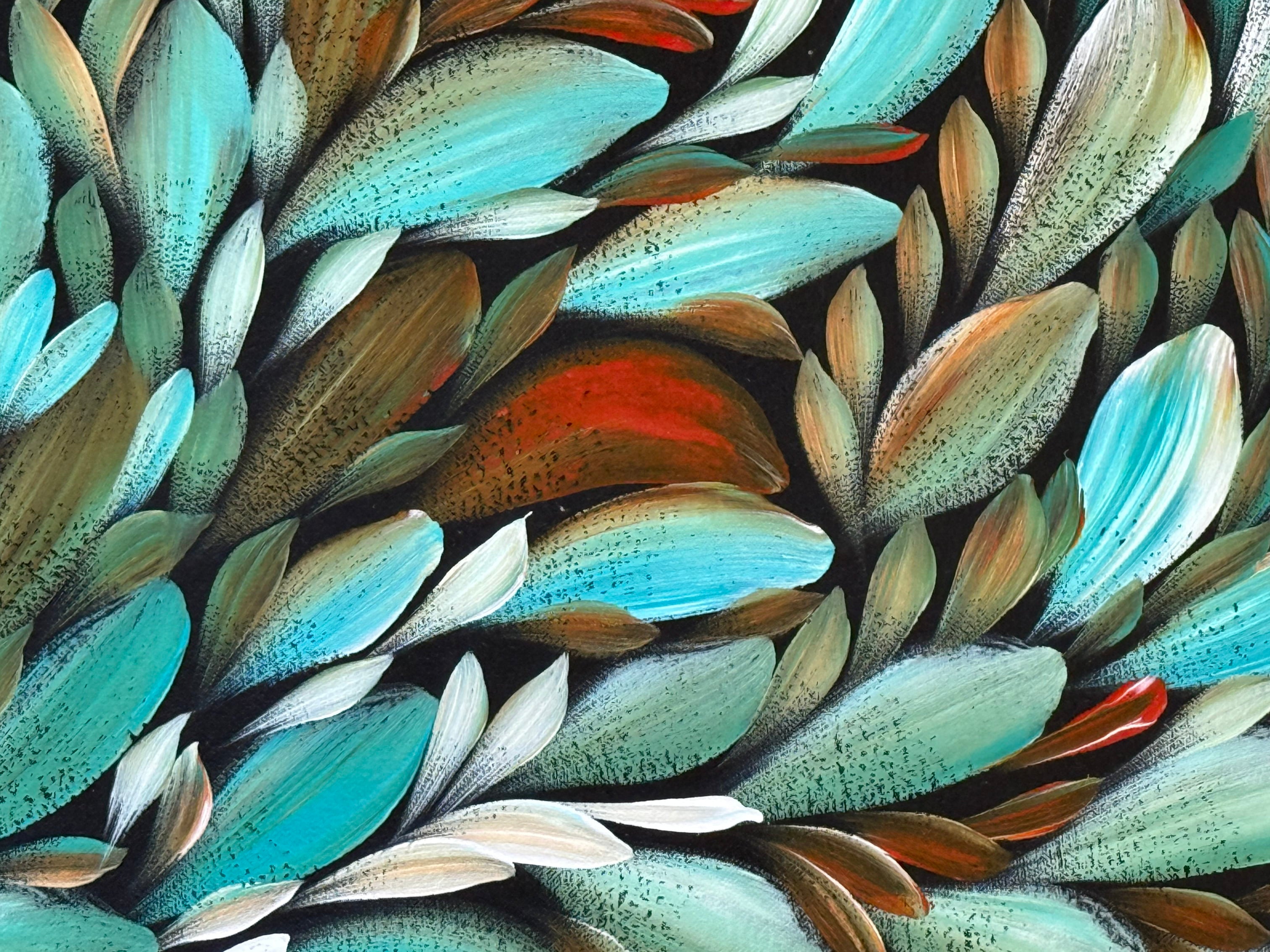 Louise Numina Napananka - Bush Medicine Leaves - 90x61cm .19-6