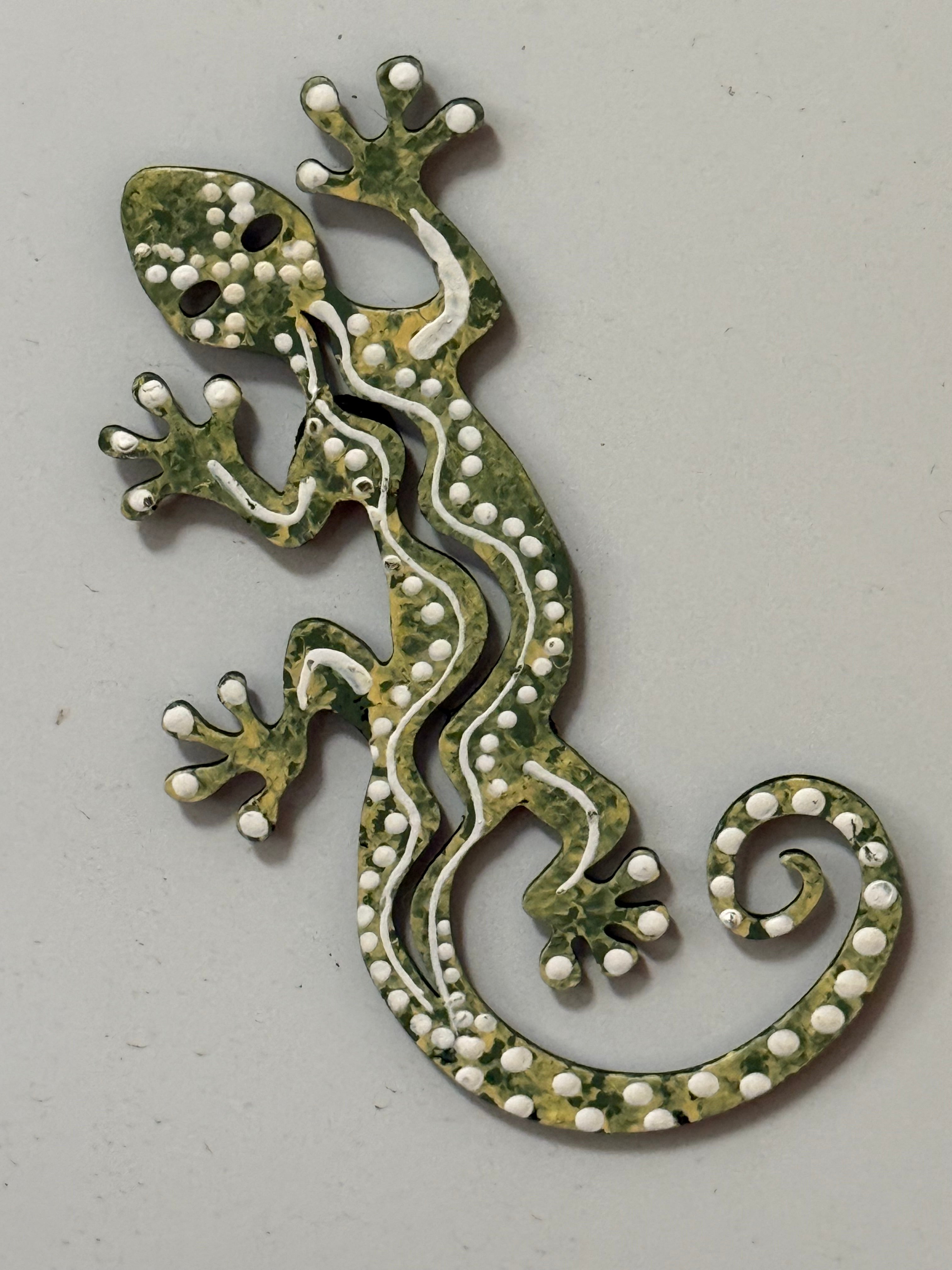 Lizard Fridge Magnets by Deidre Burgoyne Rosier - Green