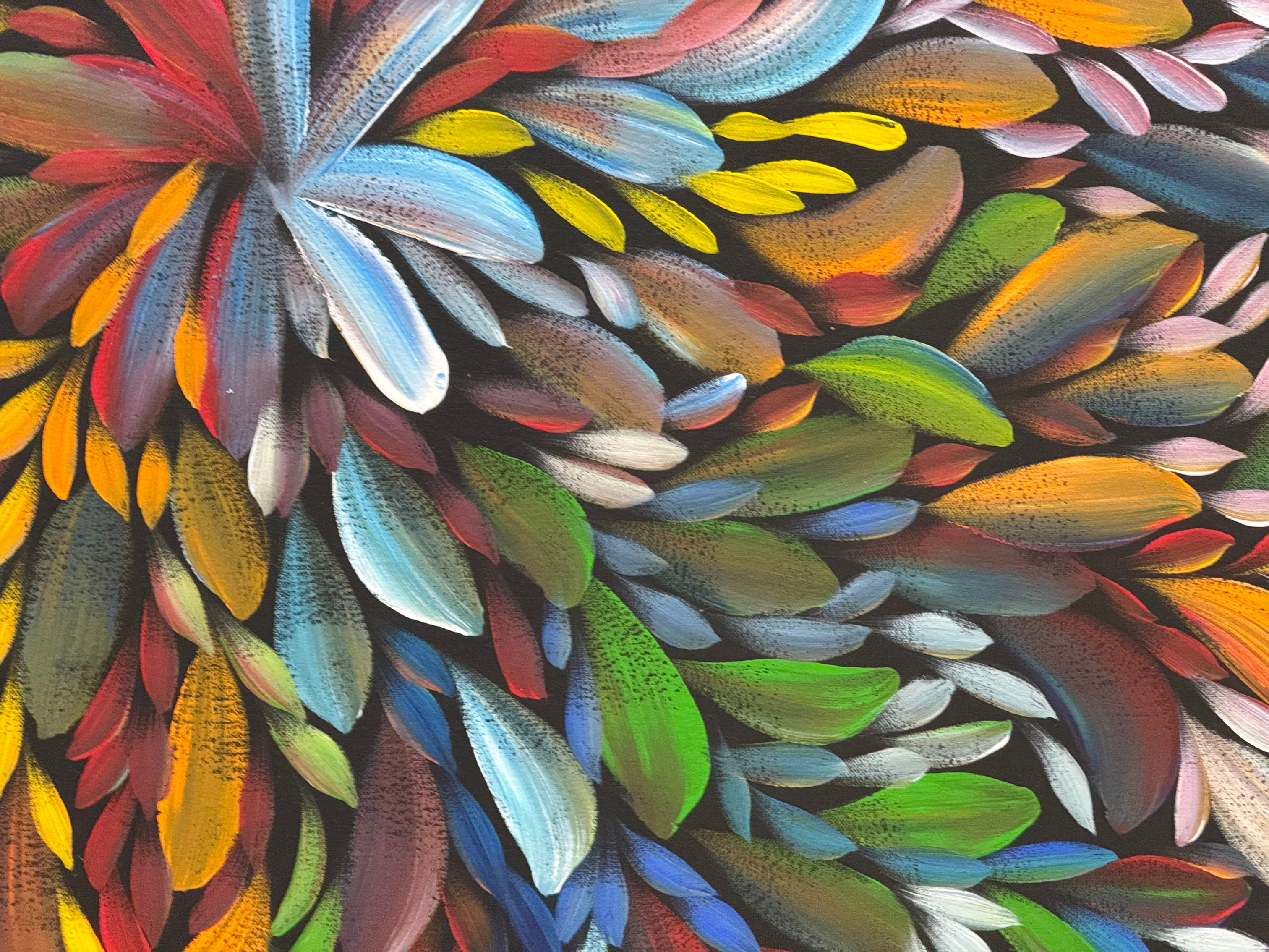 Louise Numina Napananka - Bush Medicine Leaves - 199x149cm .22-26