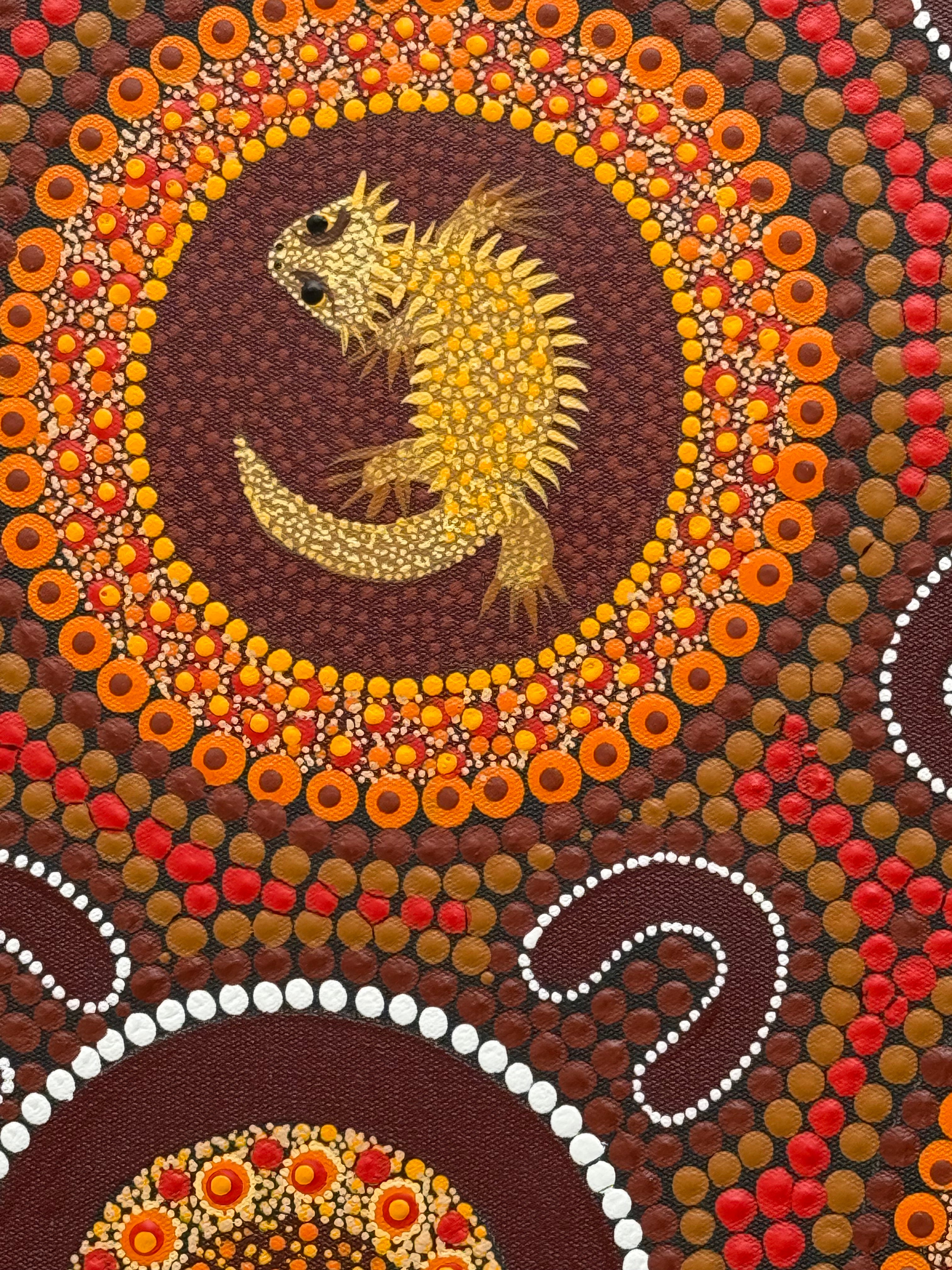 Kathleen Buzzacott - Children Playing with Bearded Dragons .88-11