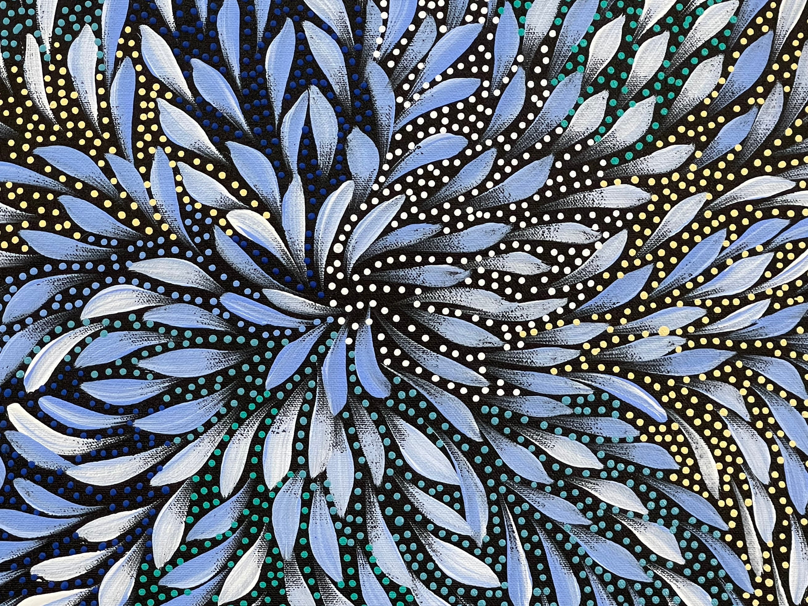 Caroline Numina - Bush Medicine Leaves with Seeds - 61x38cm .25-33