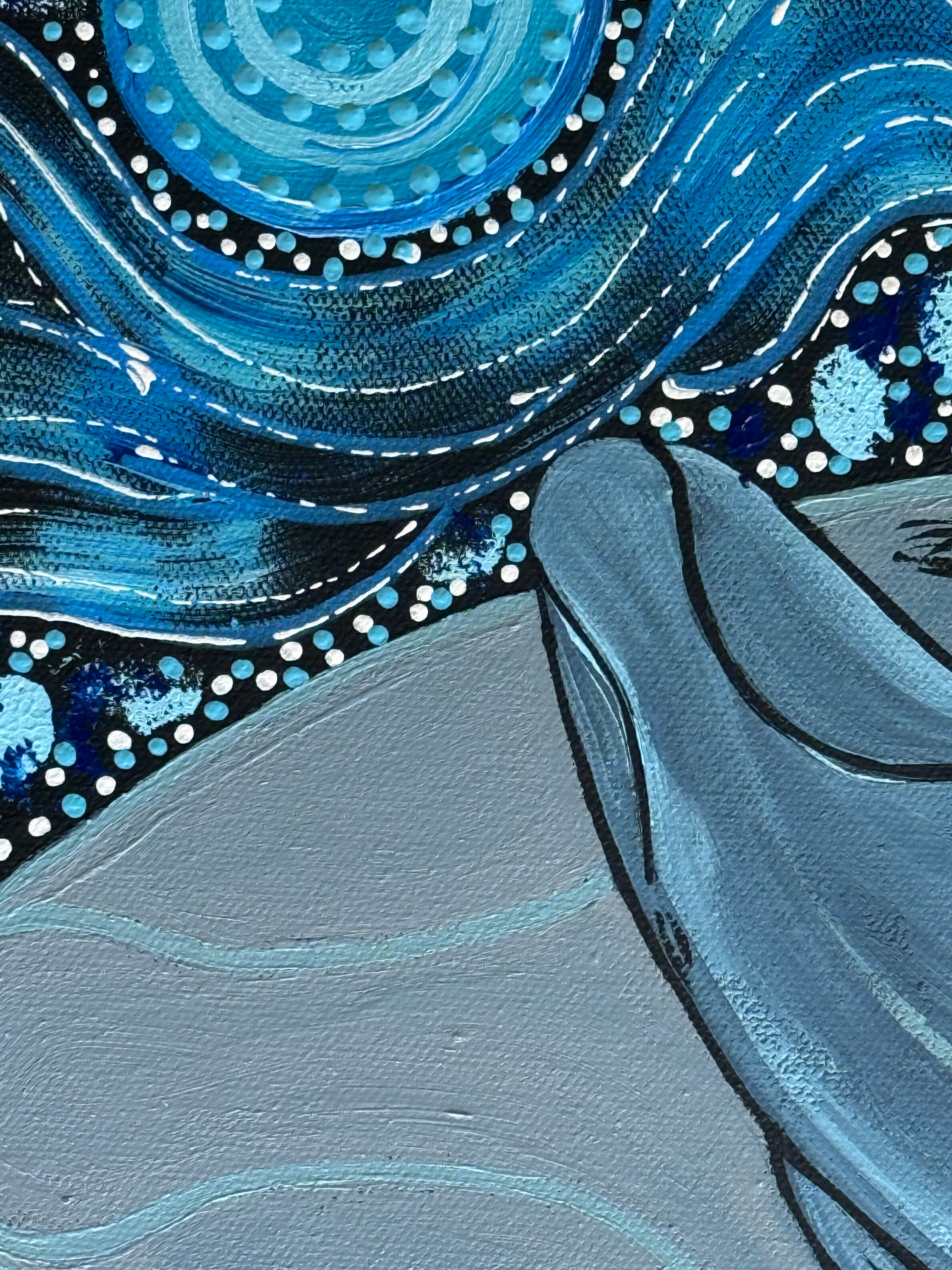 Deidre Burgoyne Rosier - Whale Dreaming .89-4 *pre-stretched*