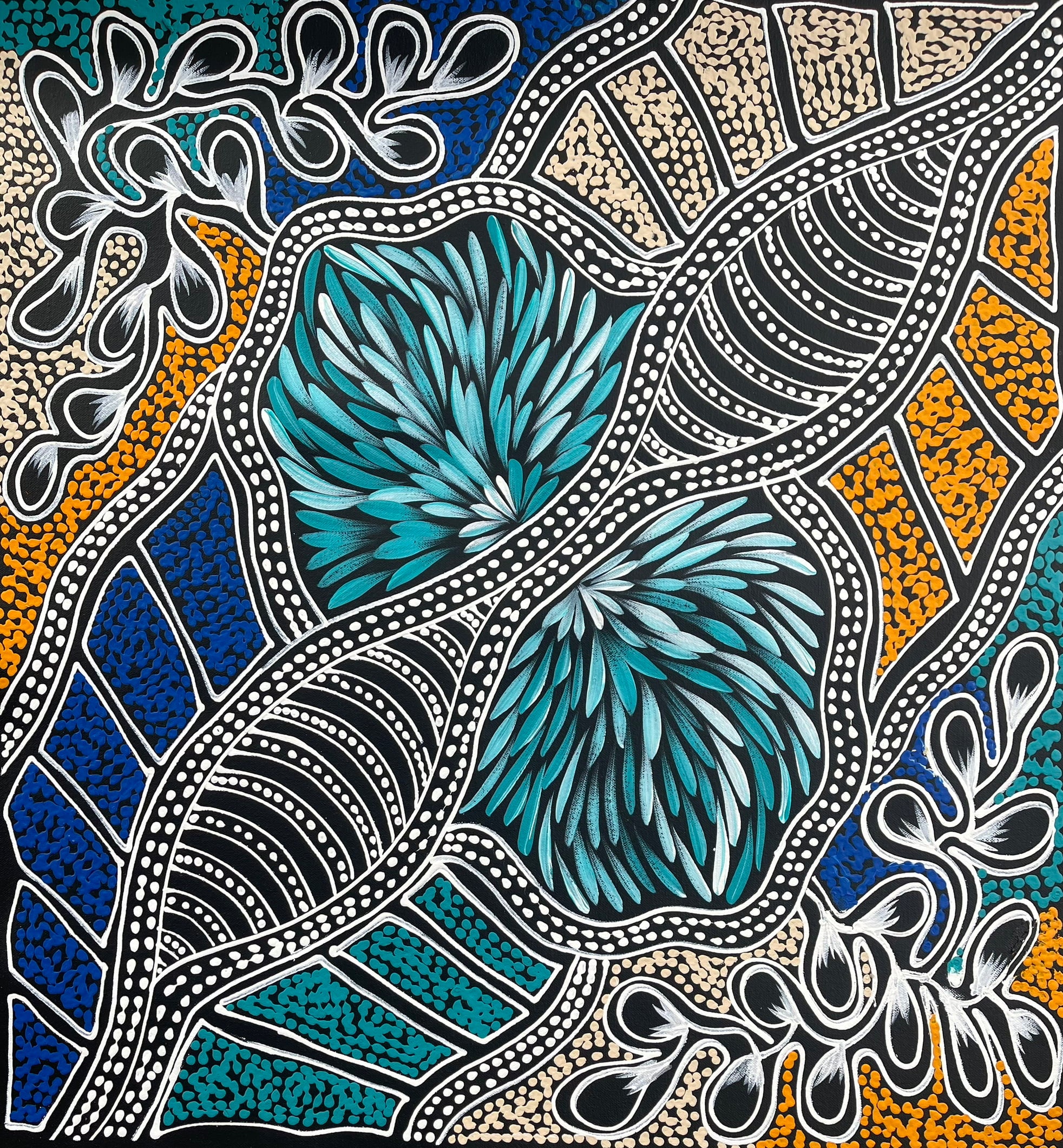 Sharon Numina - My Country Dreaming - 54x59cm .28-7