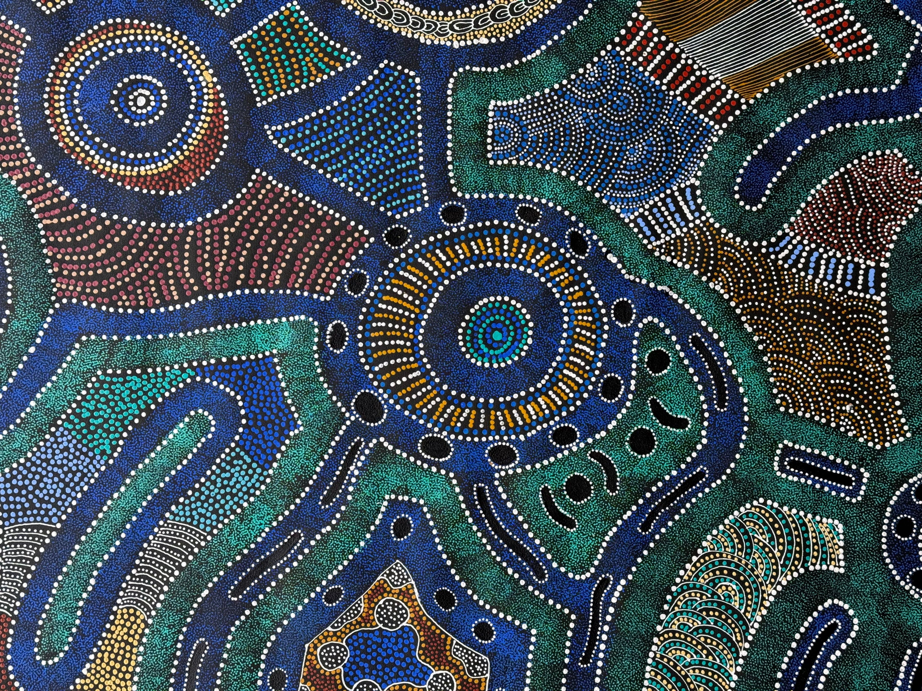 Sharon Turner - Thorny Lizard Dreaming - 167x89cm .33-13