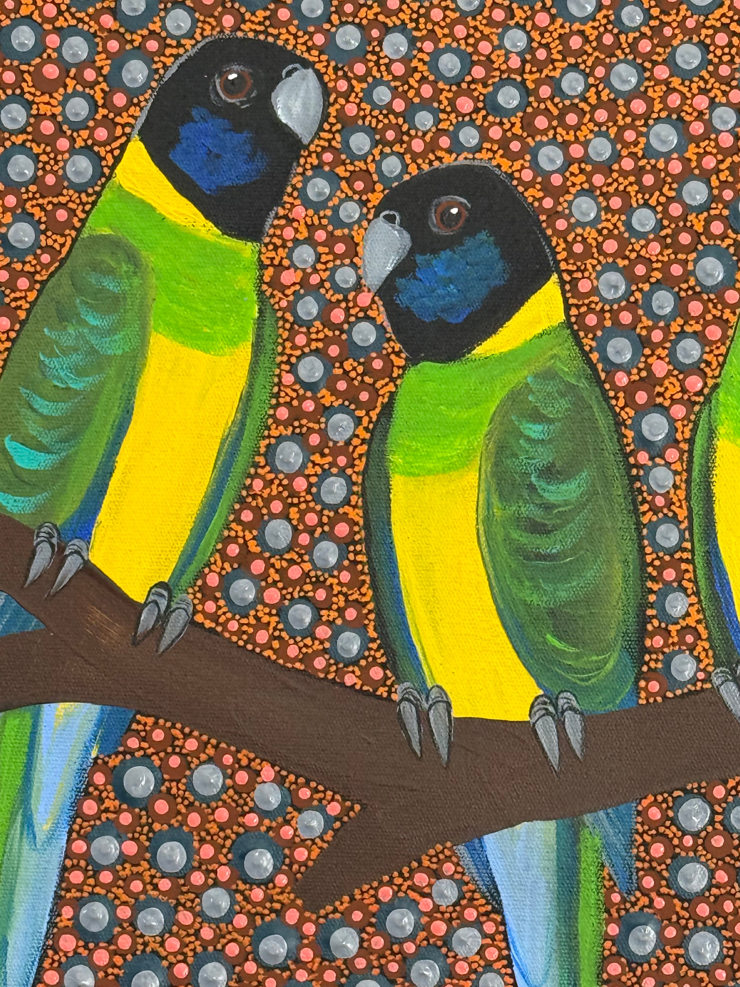 Kathleen Buzzacott - Ring Necked Parrots .41-17