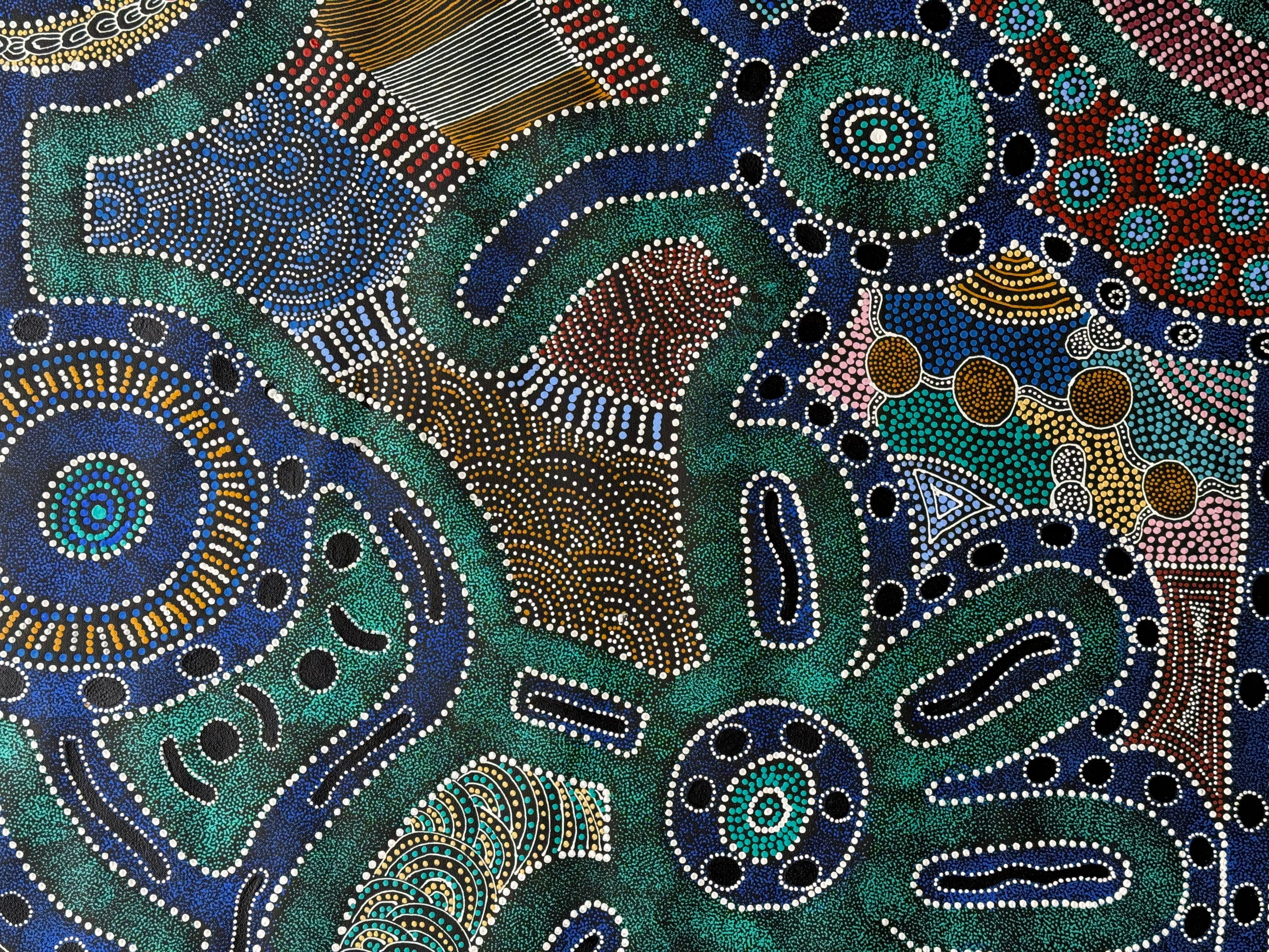 Sharon Turner - Thorny Lizard Dreaming - 167x89cm .33-13