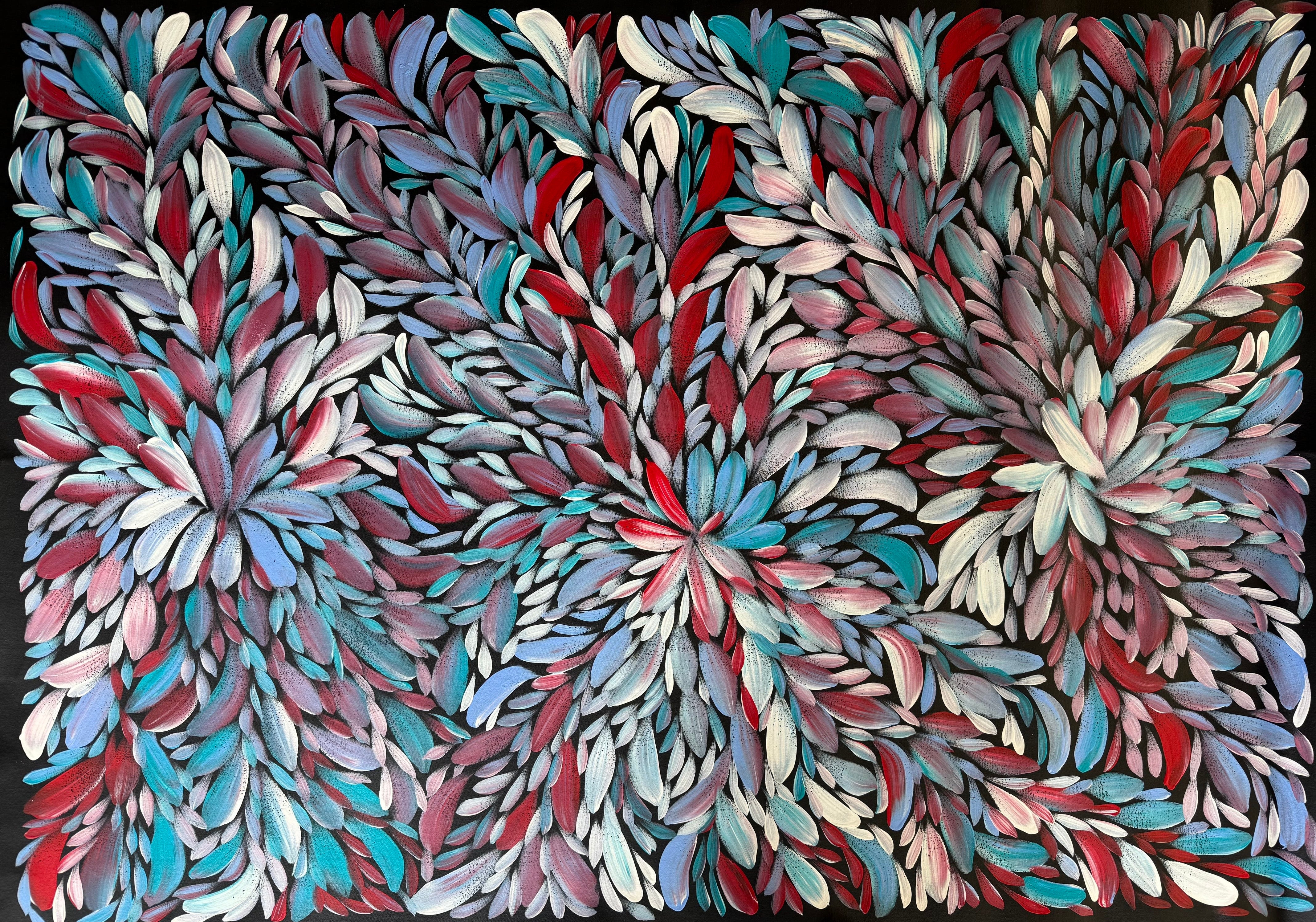 Louise Numina Napananka - Bush Medicine Leaves - 134x95cm .00-8