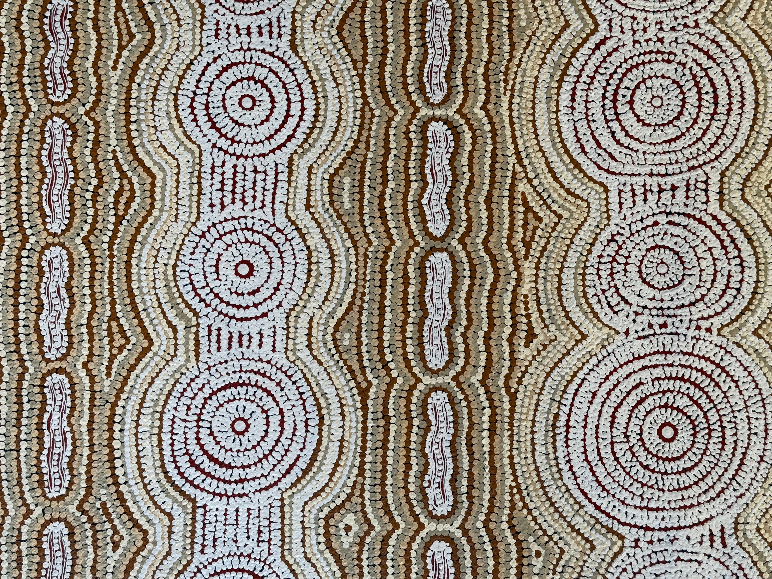 Peter Mbitjana Palmer - North-Eastern Catapillar Dreaming .26-1