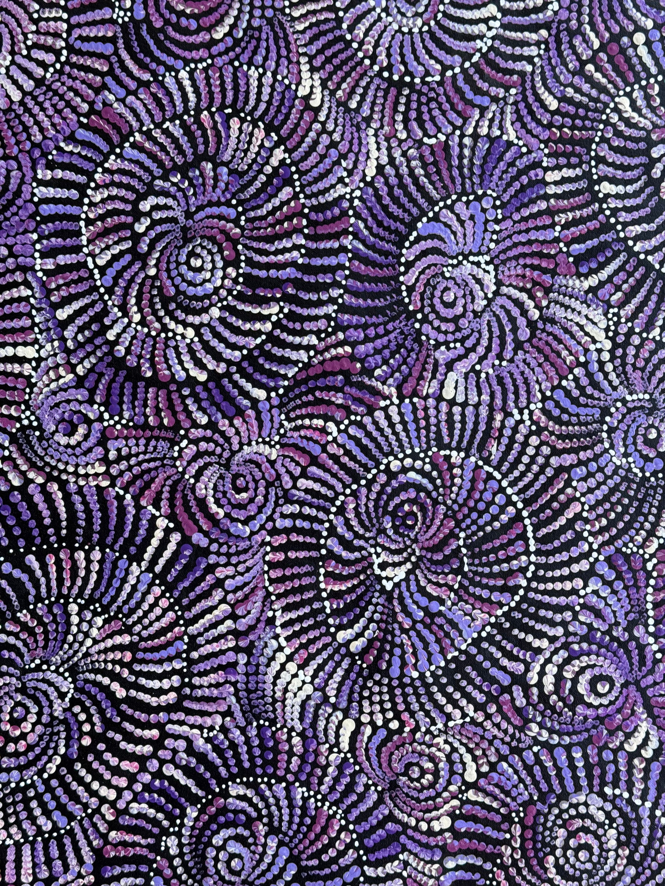 Maria Nampijinpa Brown - Flying Ants Dreaming (Pamapardu Jukurrpa) .35-8
