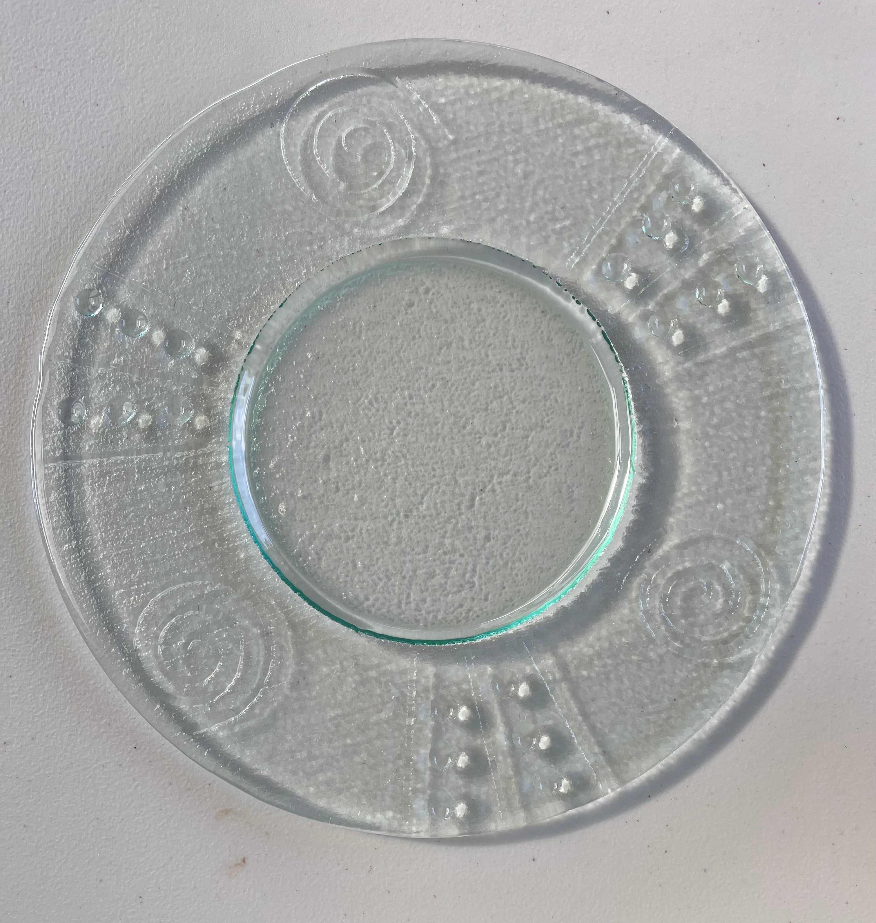 Glass Platter Round - Wind and Rain