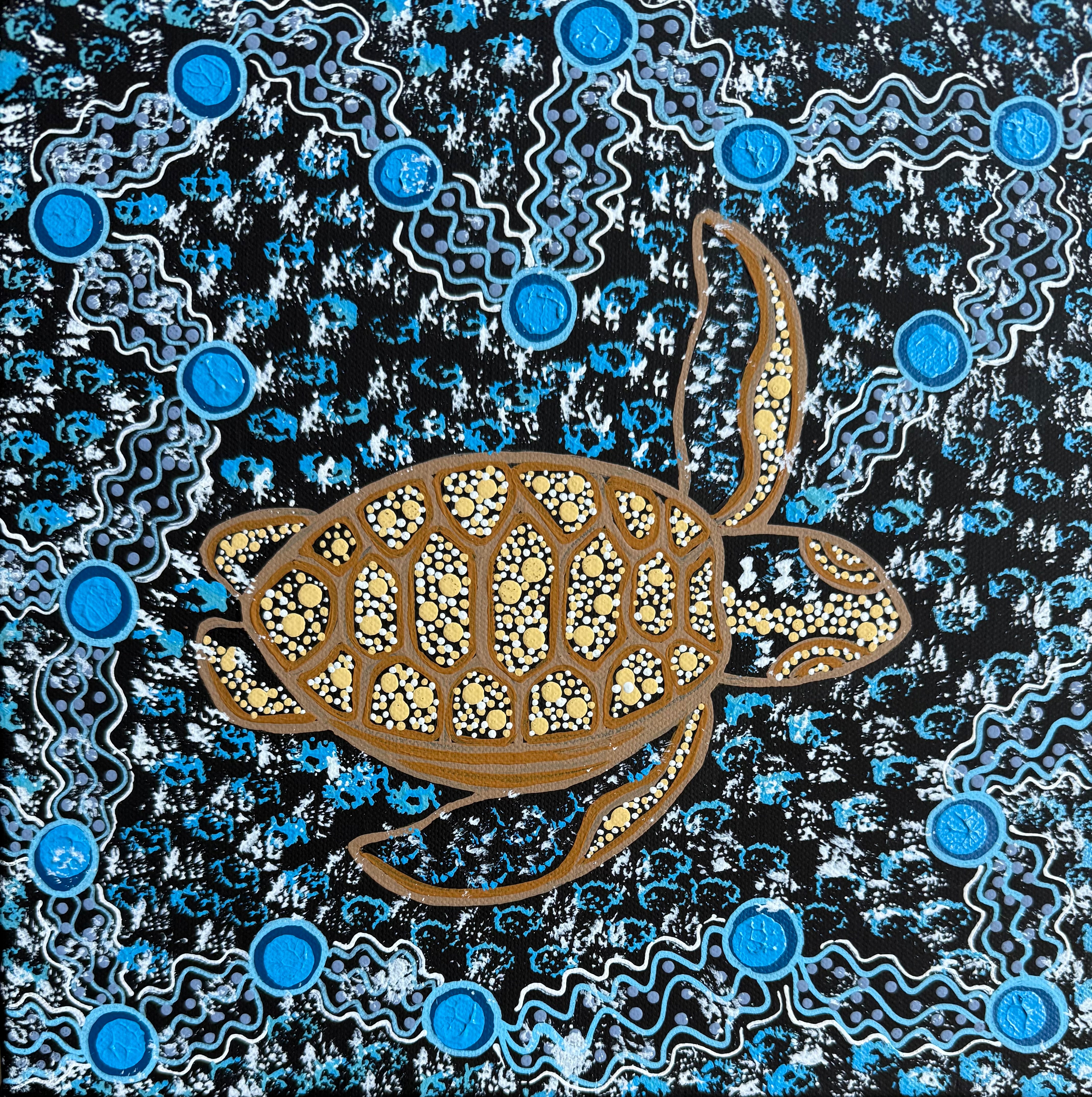Deidre Burgoyne Rosier - Turtle Dreaming *pre-stretched* .18-8