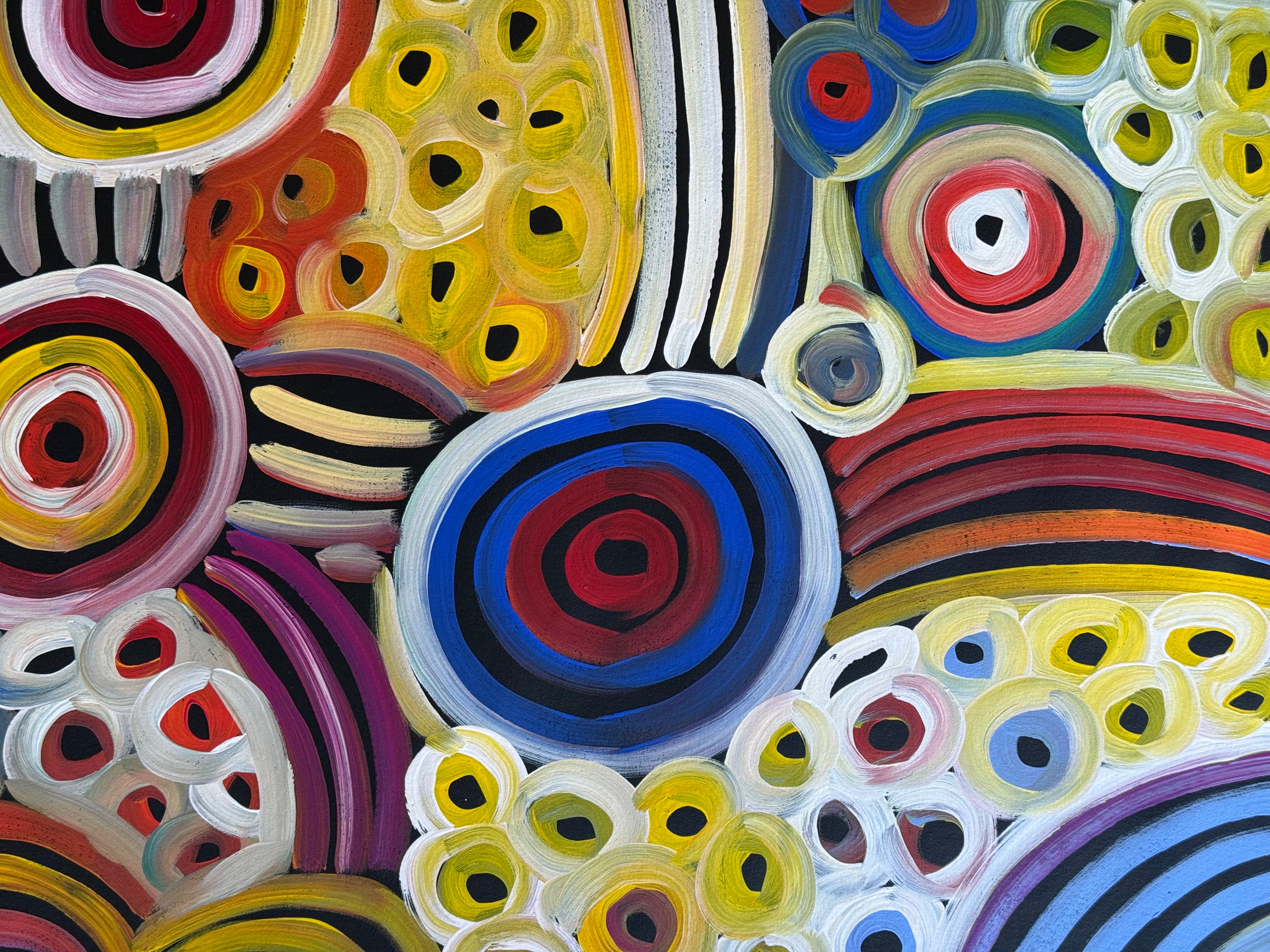 Louise Numina Napananka - Women's Ceremonial Body Paint, Awelye and Melons .86-14A