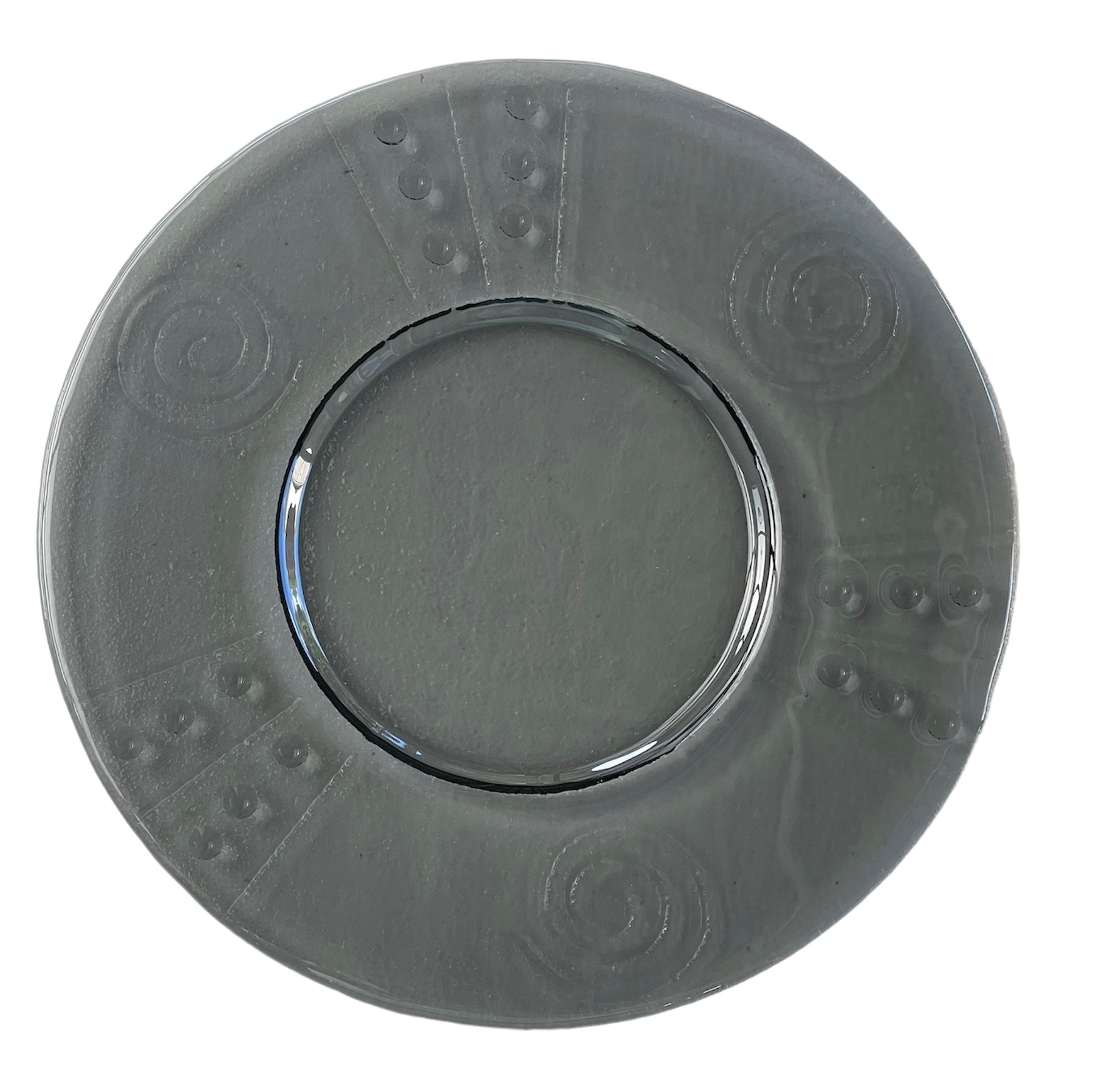 Glass Platter Round - Wind and Rain