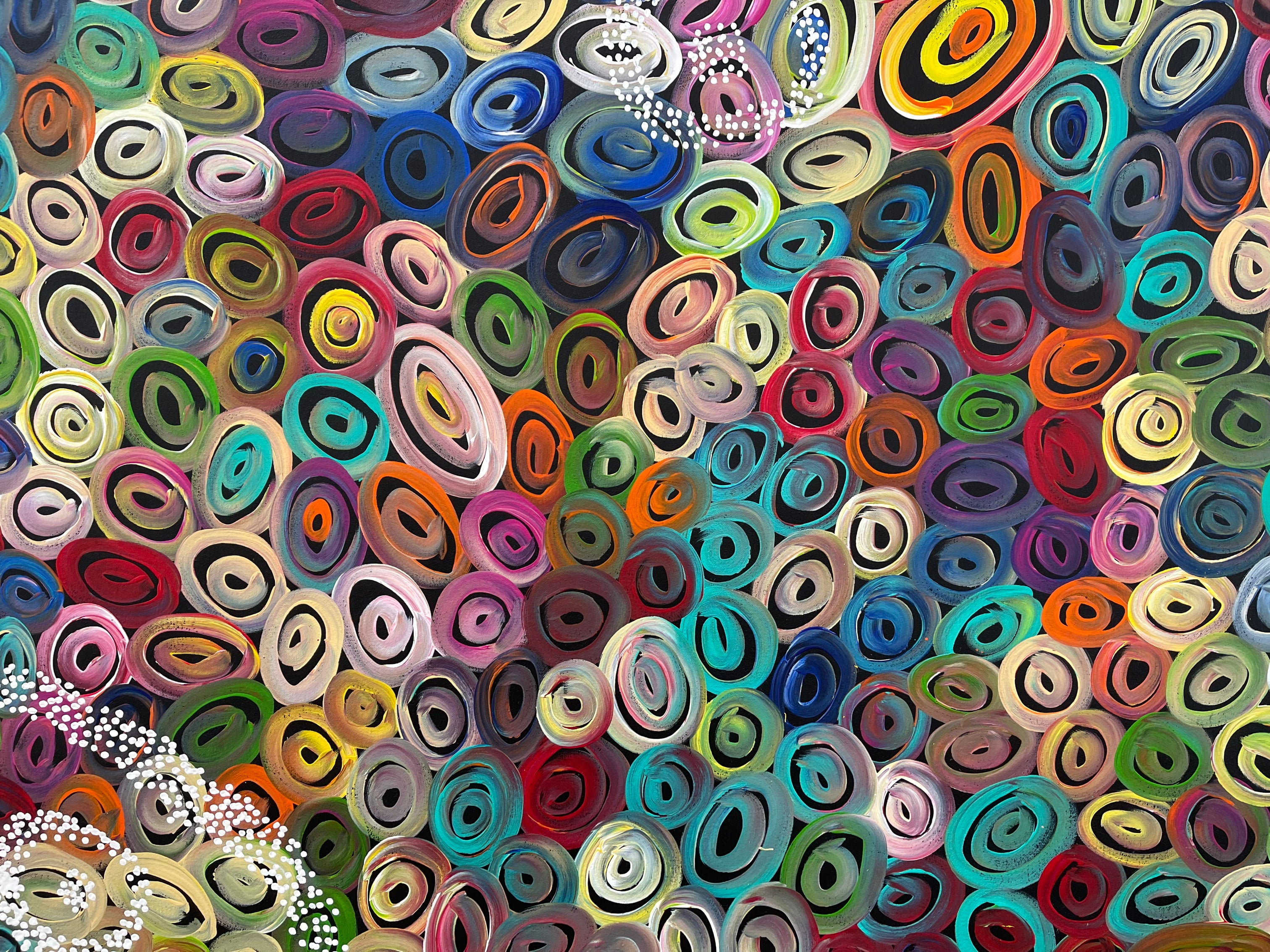 Louise Numina Napananka - Water Soakage - 109x139 .44-5