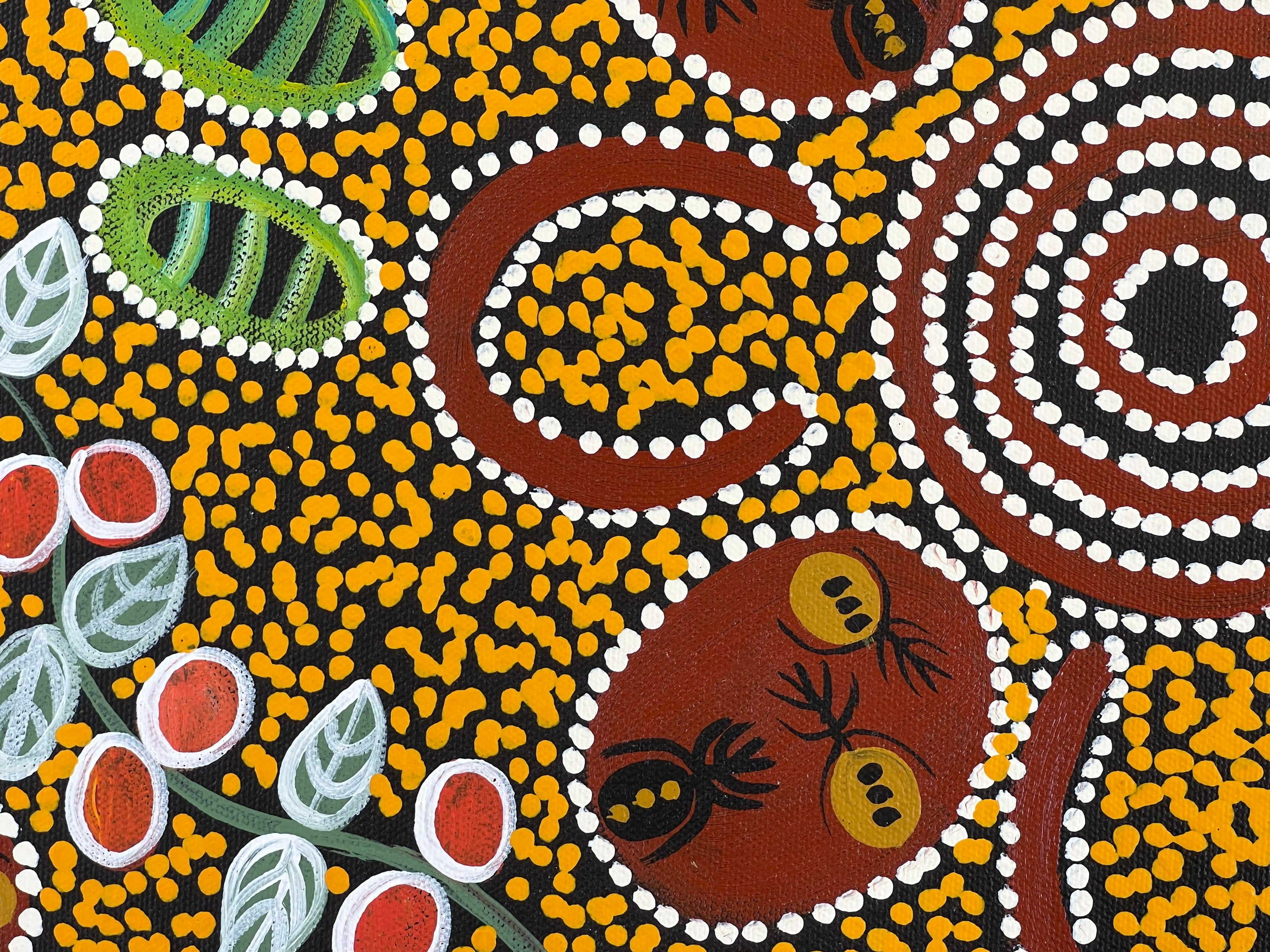 Lanita Numina - Bush Tucker - 37x51cm *Stretched ready to hang* .89-3