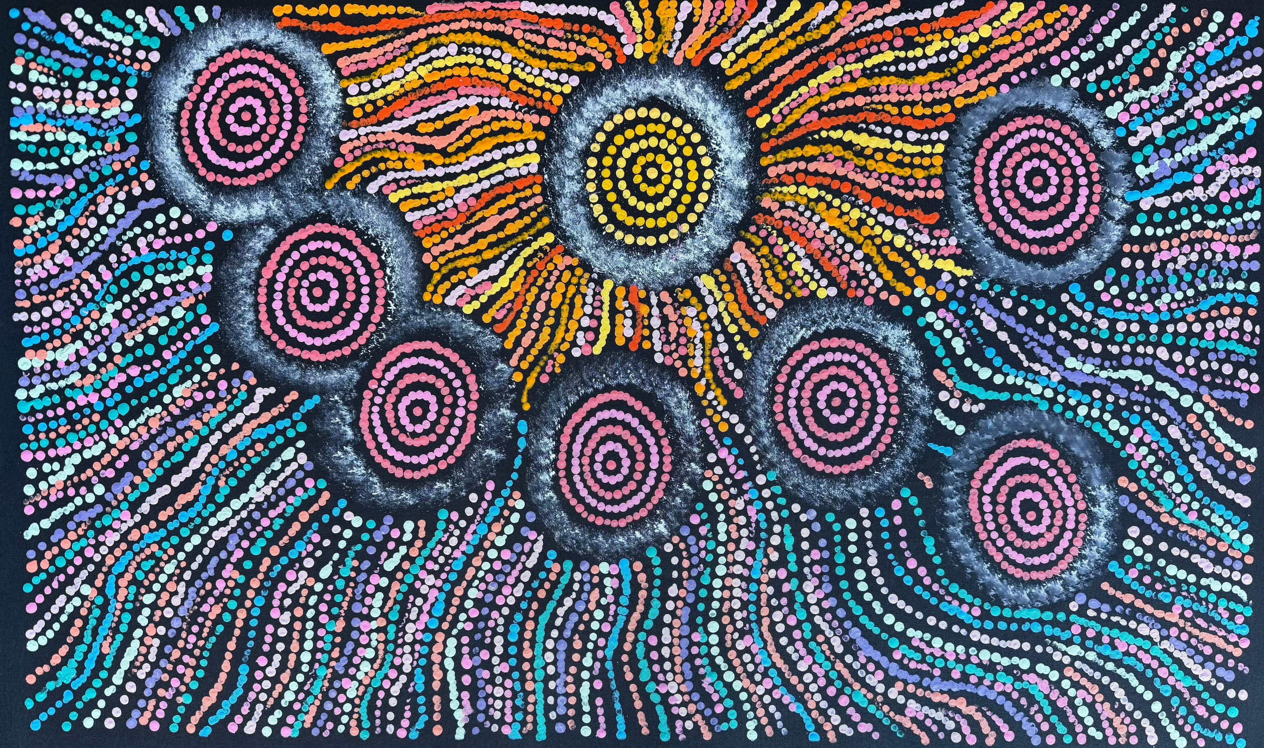 Maria Nampijinpa Brown - Seven Sisters Dreaming .48-4