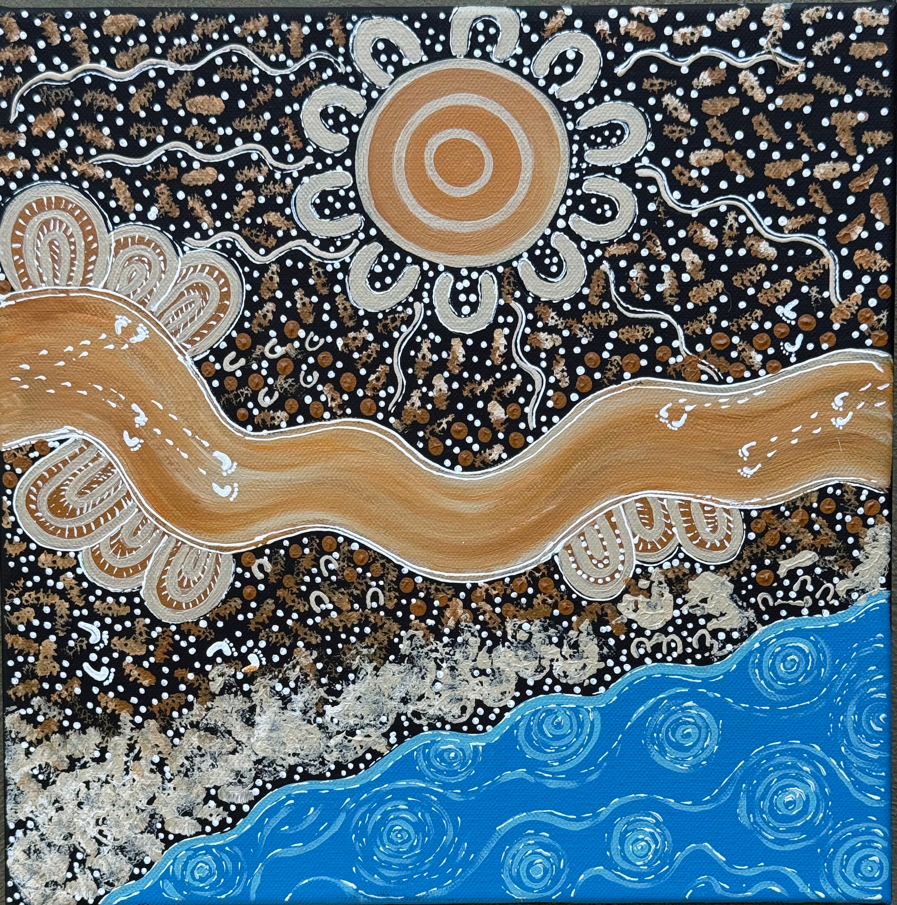 Deidre Burgoyne Rosier - Family Gatherings by the Land and Sea .89-10 *pre-stretched*