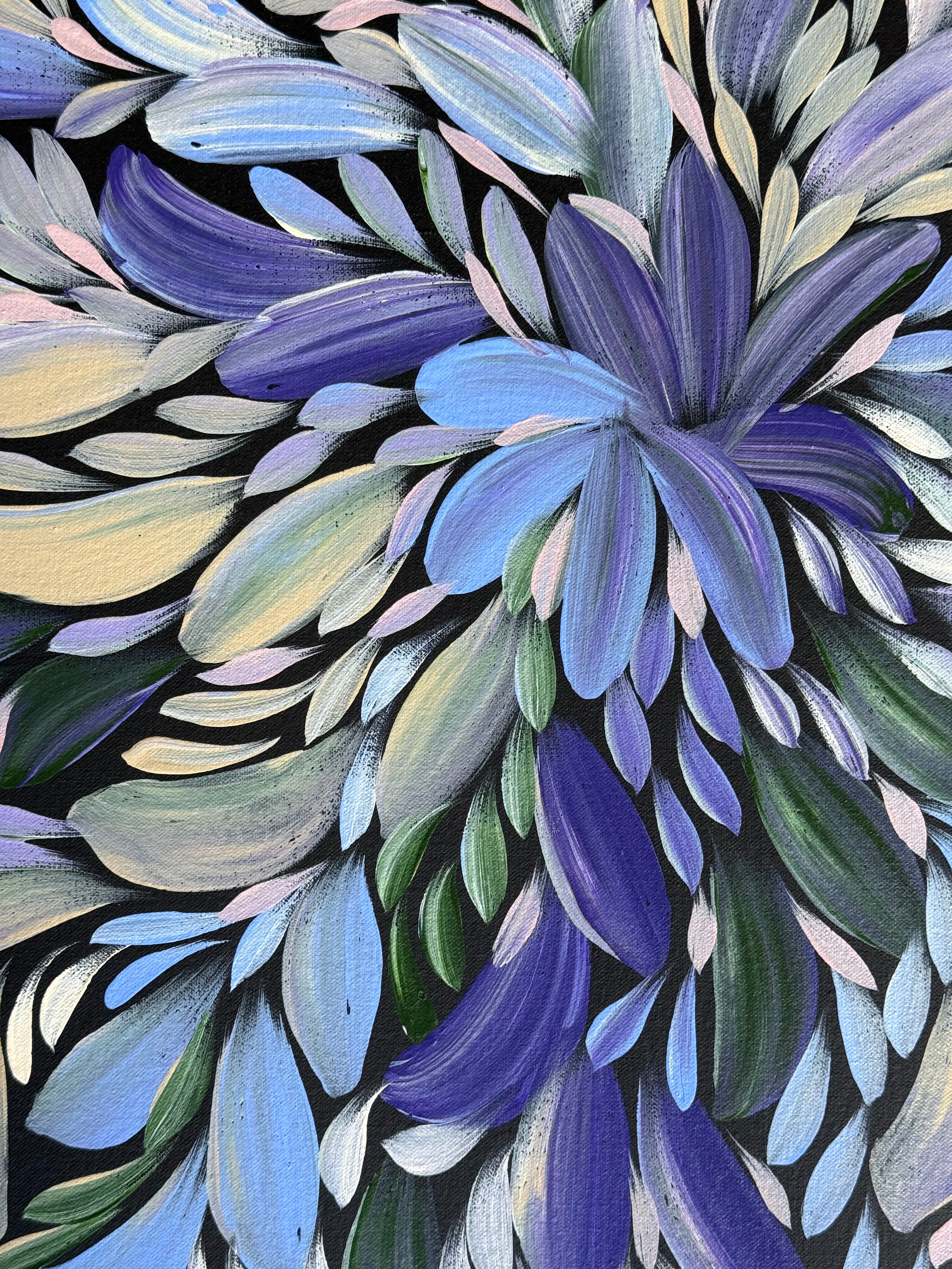Louise Numina Napananka - Bush Medicine Leaves .22-17 *pre-stretched*