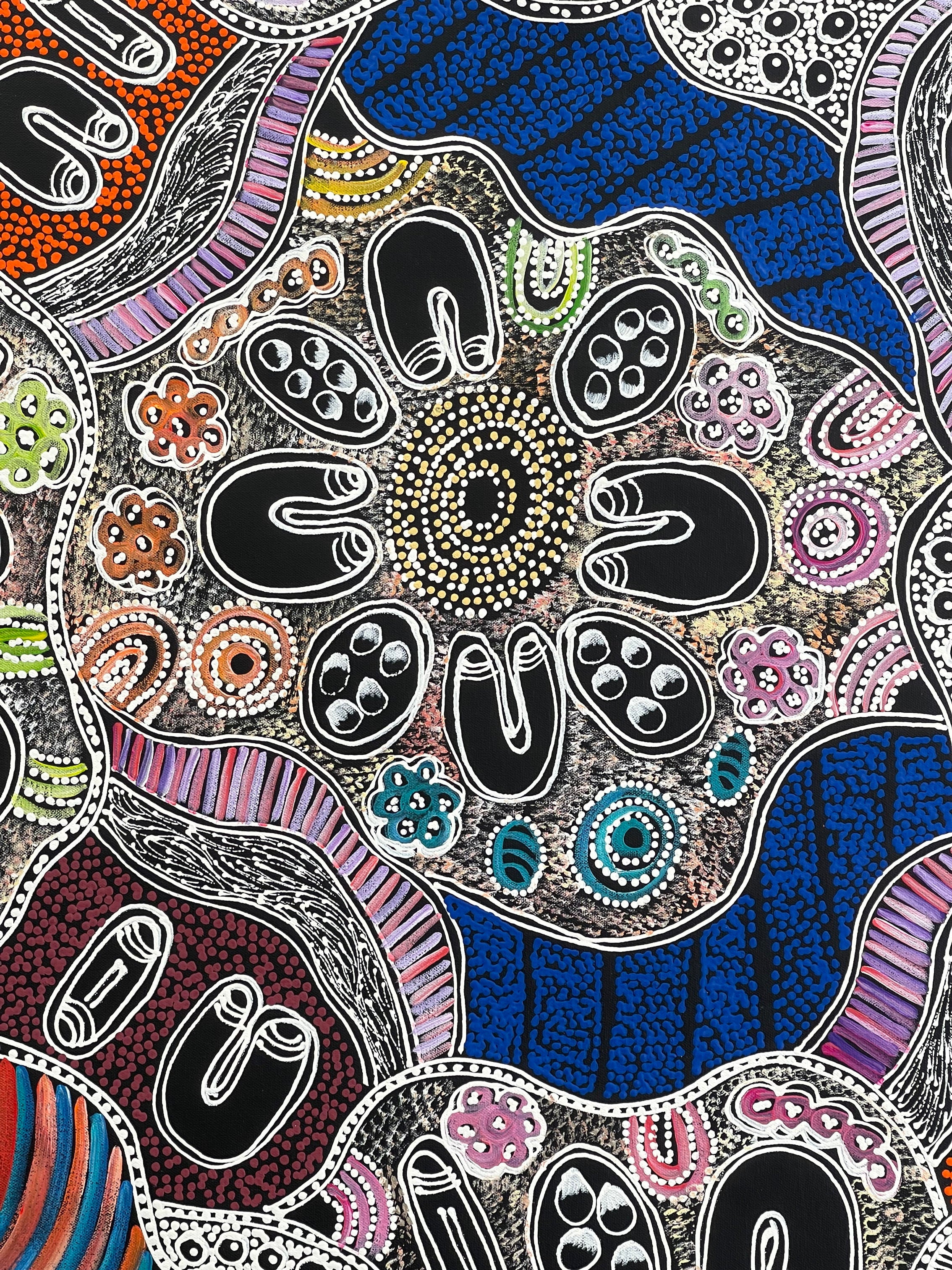 Lanita Numina - My Country Women Collecting Bushtucker - 94x96cm .56-12