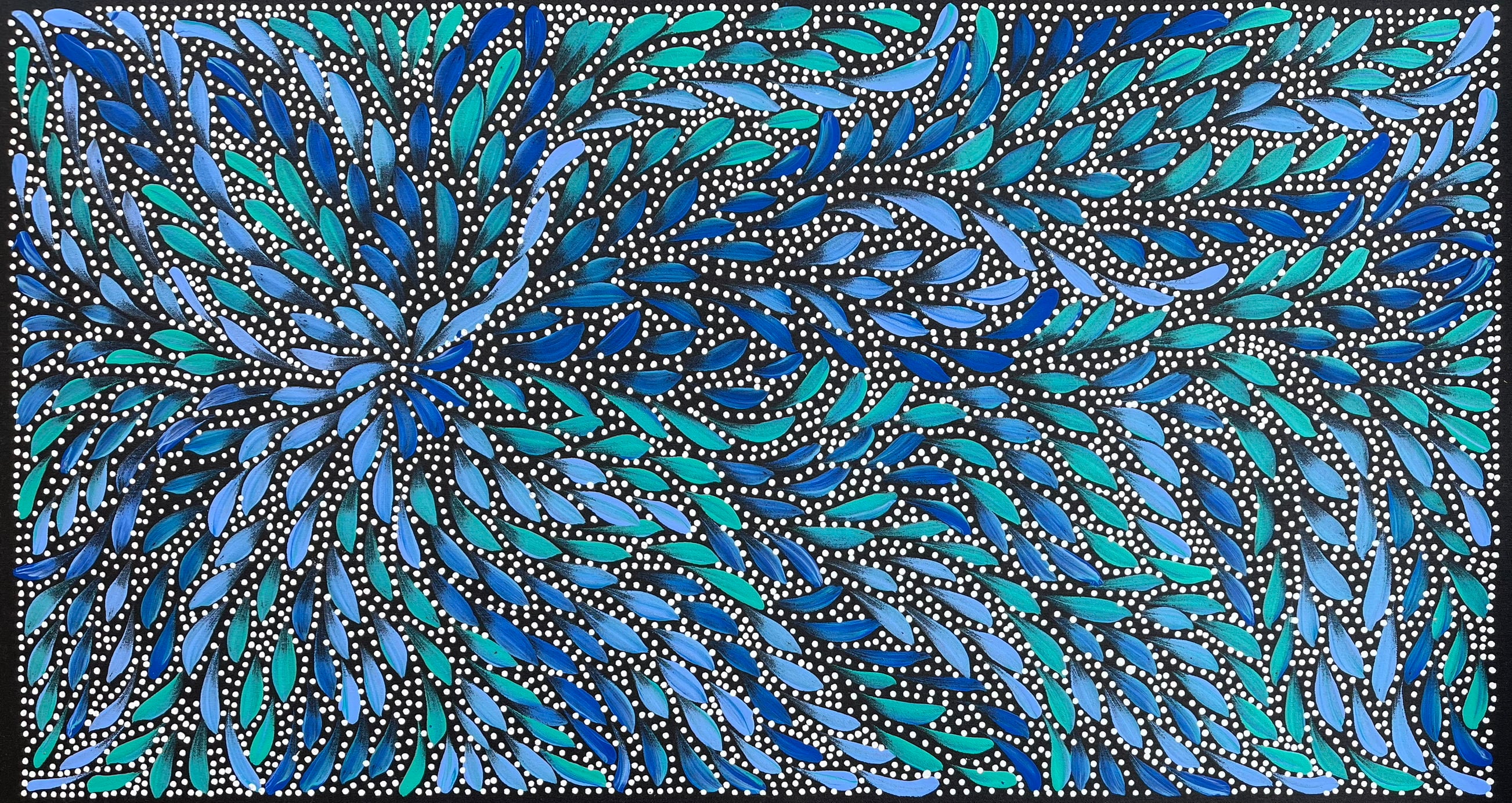 Caroline Numina - Seeded Bush Medicine Leaves - 50x94cm .88-6