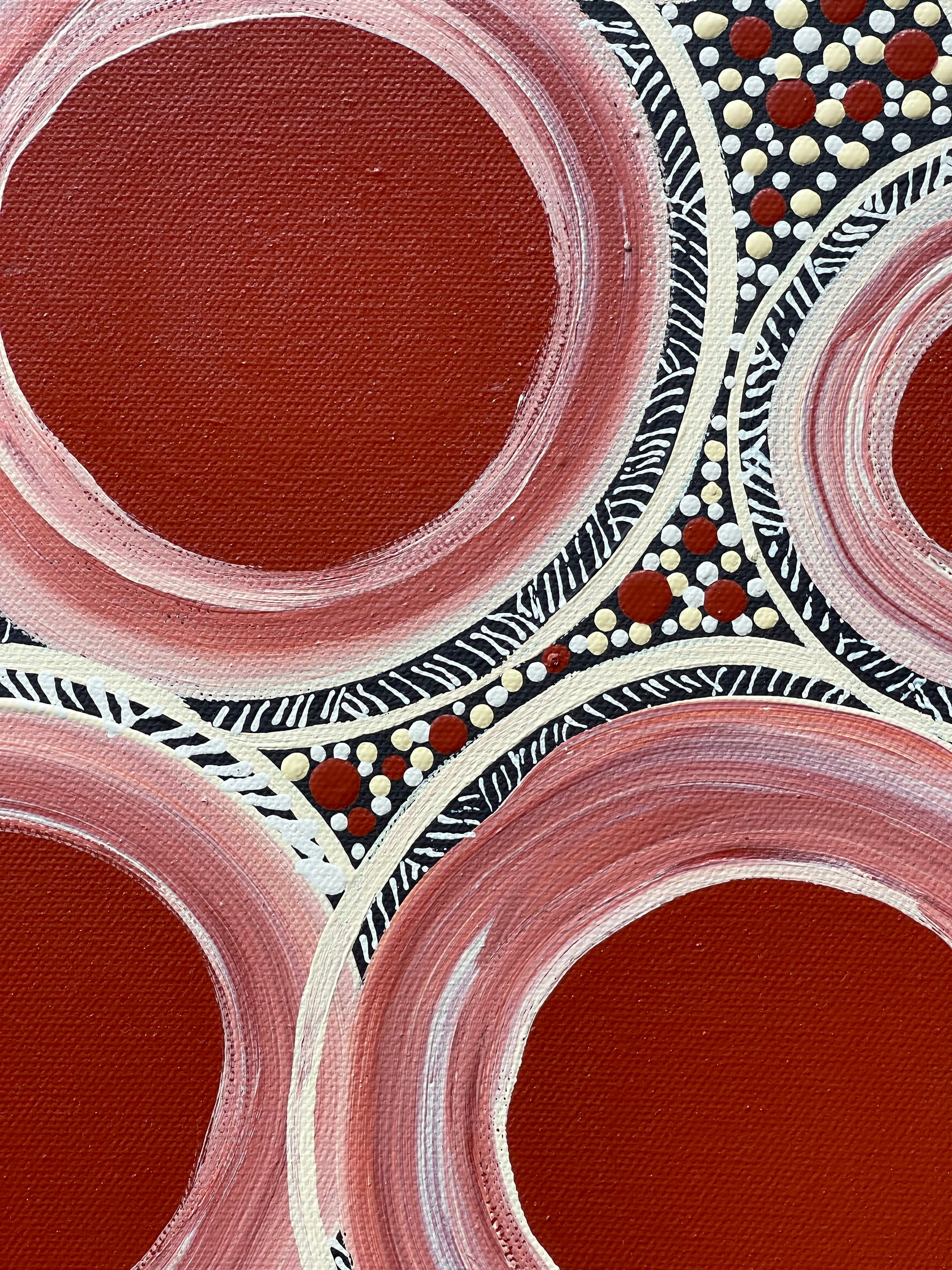 Deidre Burgoyne Rosier - Rockholes .34-17 *Stretched ready to hang*