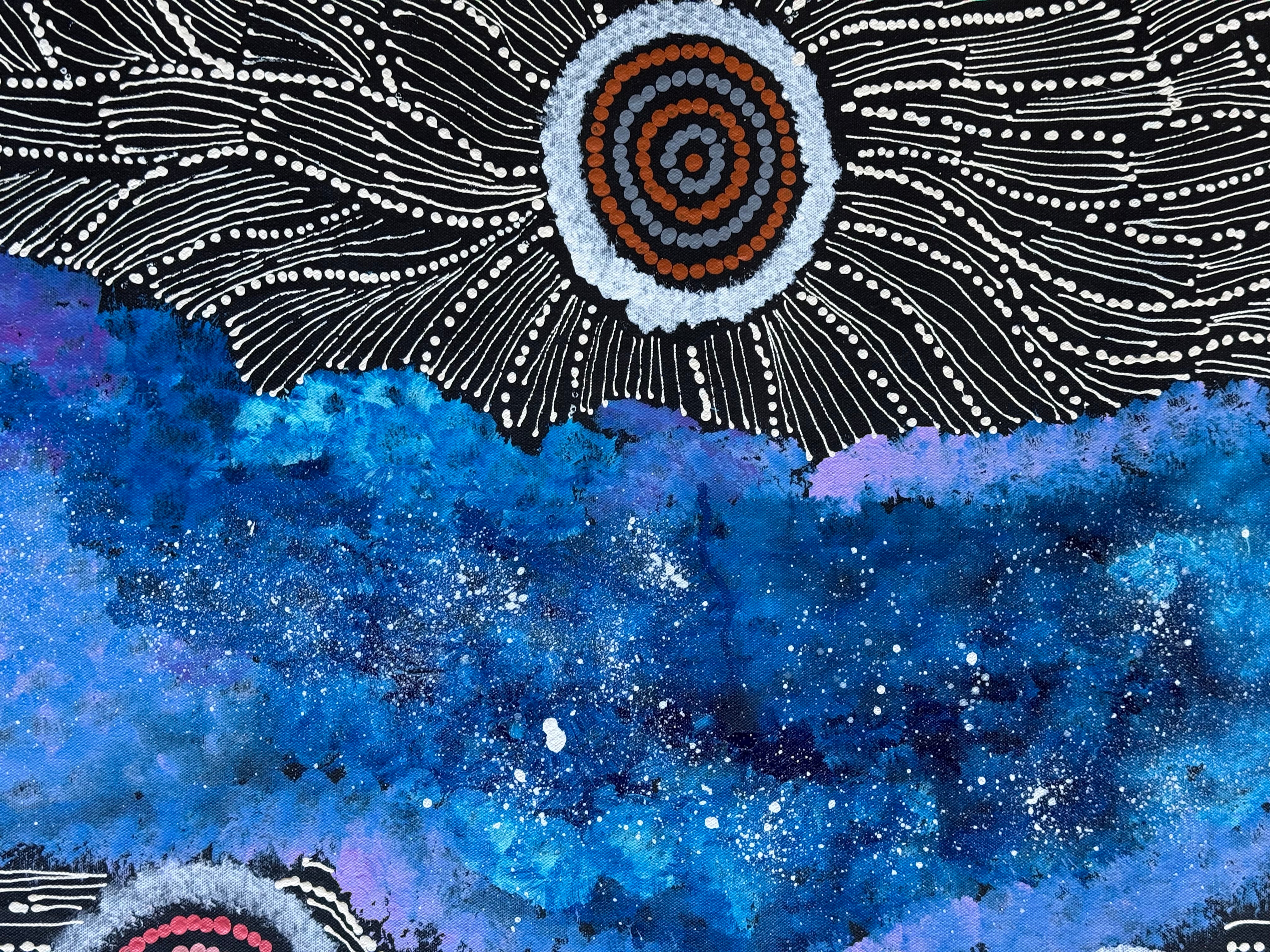 Maria Nampijinpa Brown - Seven Sisters Dreaming .78-3