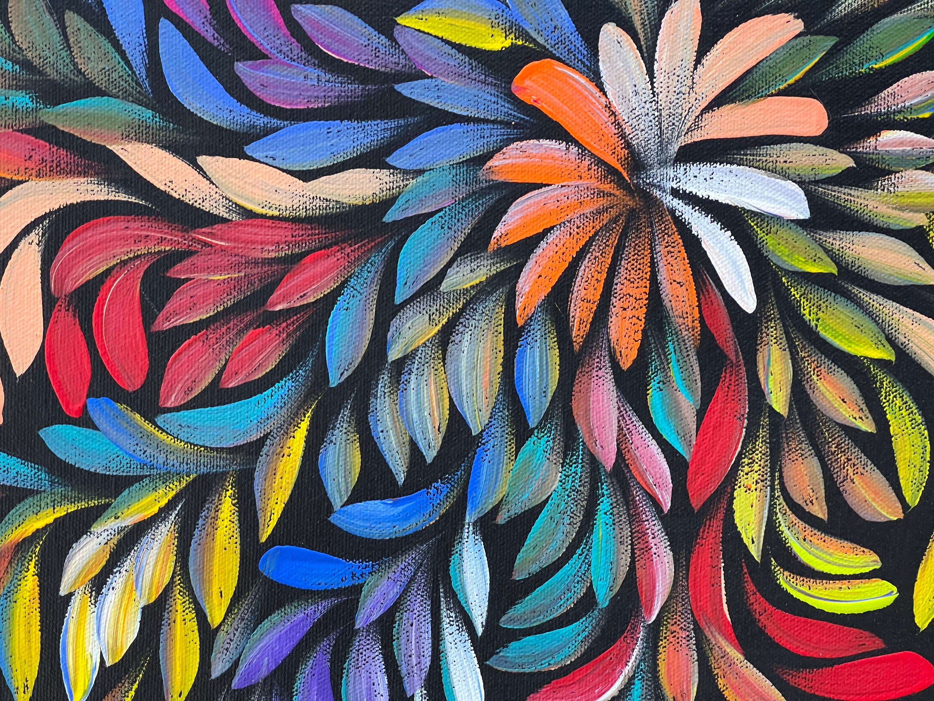 Louise Numina Napananka - Bush Medicine Leaves - 36x51cm .81-26